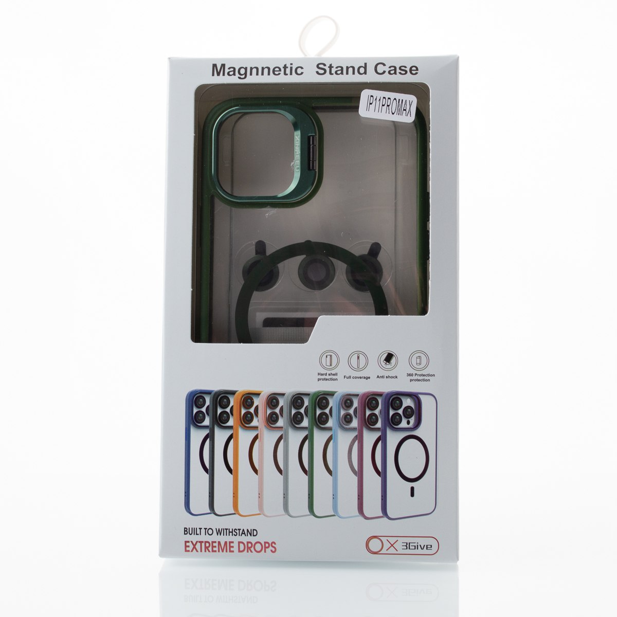 Силиконовый чехол MagSafe CAMERA GLASS PROTECTION для iPhone 11 Pro Max темно-синий