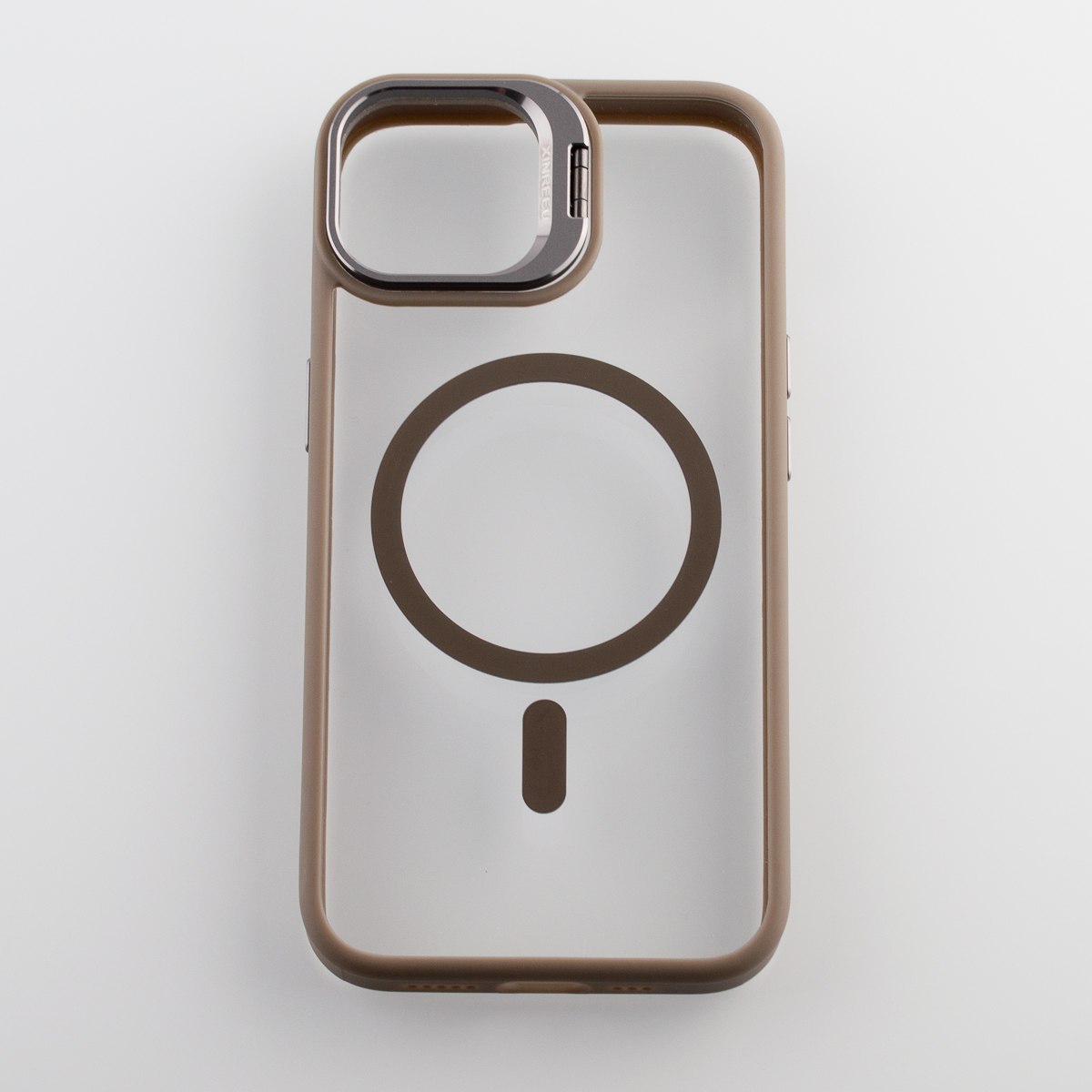 Силиконовый чехол MagSafe CAMERA GLASS PROTECTION для iPhone 14 серый