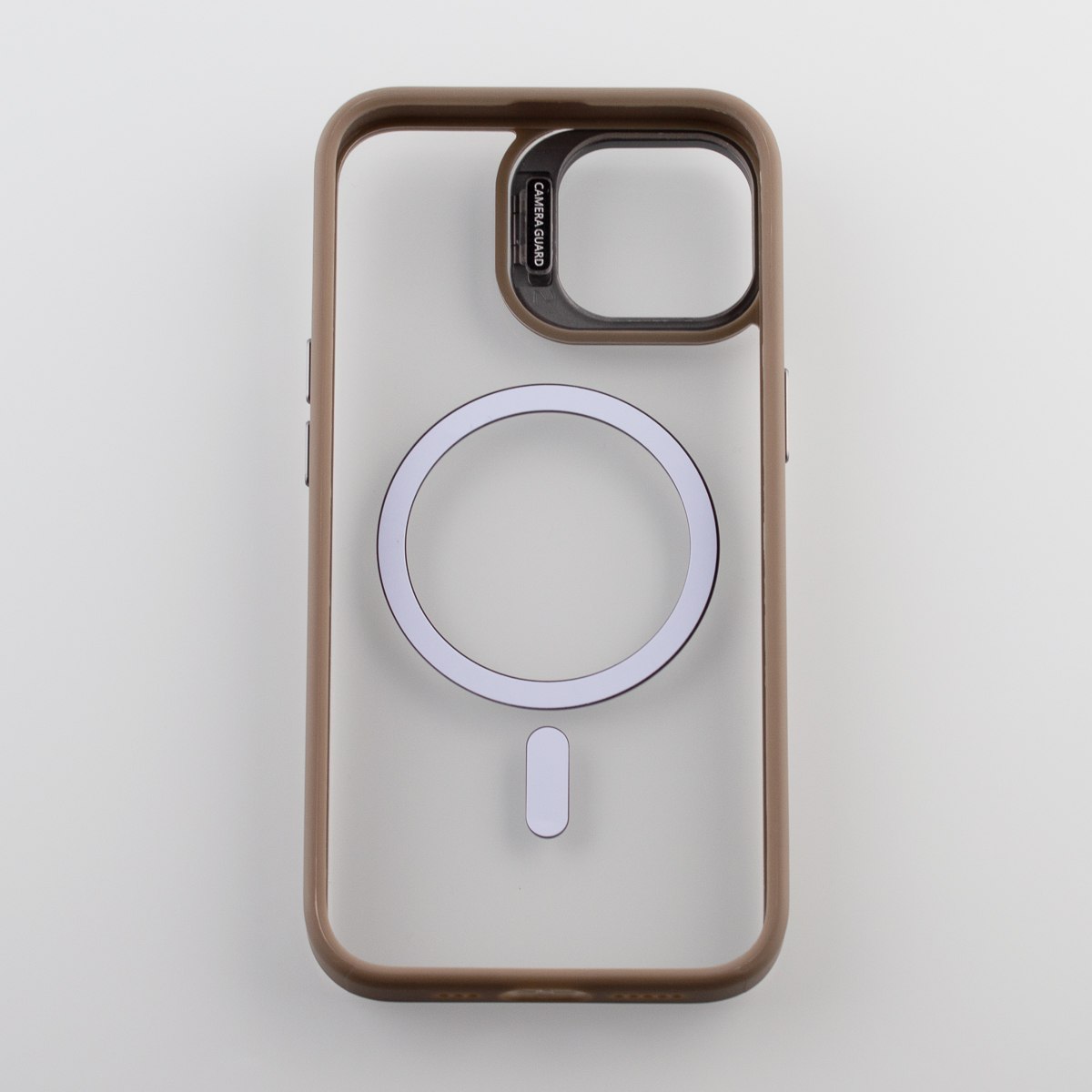 Силиконовый чехол MagSafe CAMERA GLASS PROTECTION для iPhone 14 серый