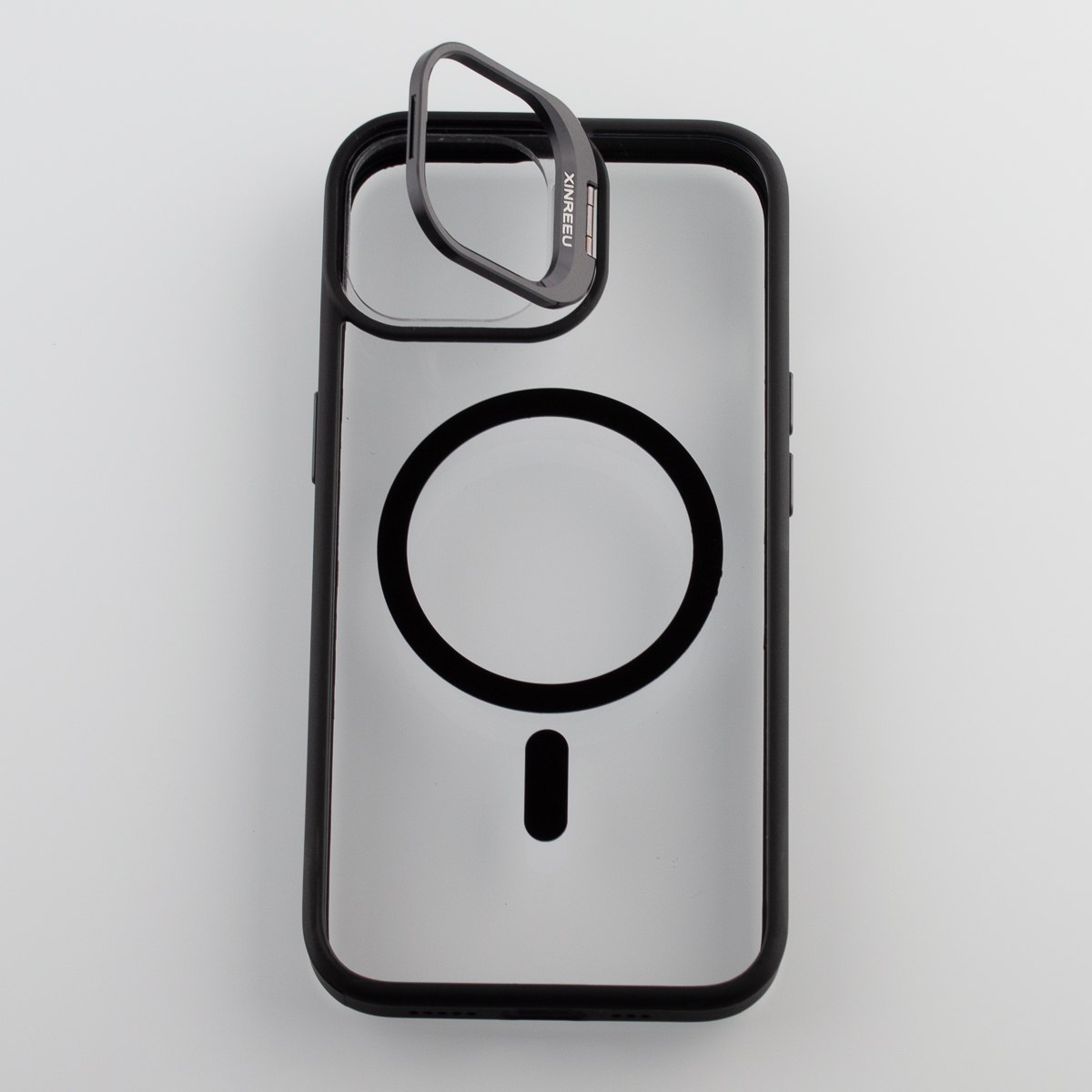 Силиконовый чехол MagSafe CAMERA GLASS PROTECTION для iPhone 14 черный