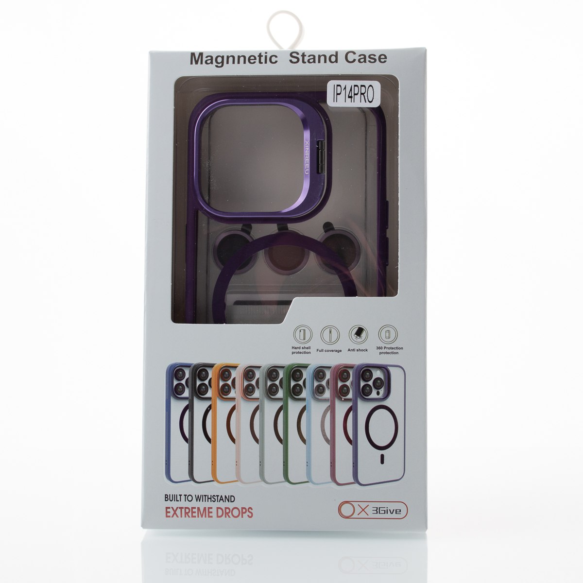 Силиконовый чехол MagSafe CAMERA GLASS PROTECTION для iPhone 14 Pro розовый