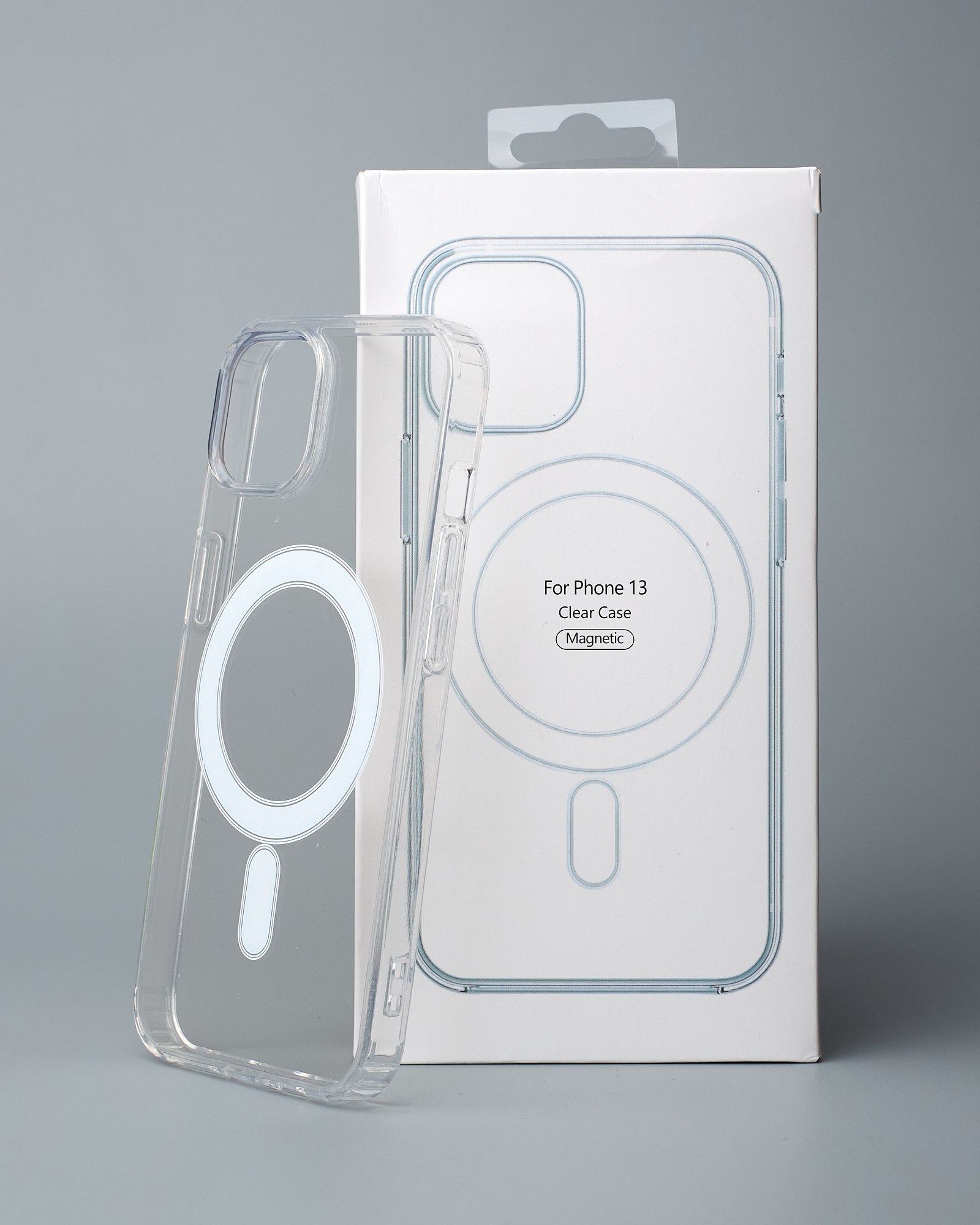 Силиконовый чехол MagSafe CLEAR для iPhone 13 Прозрачный