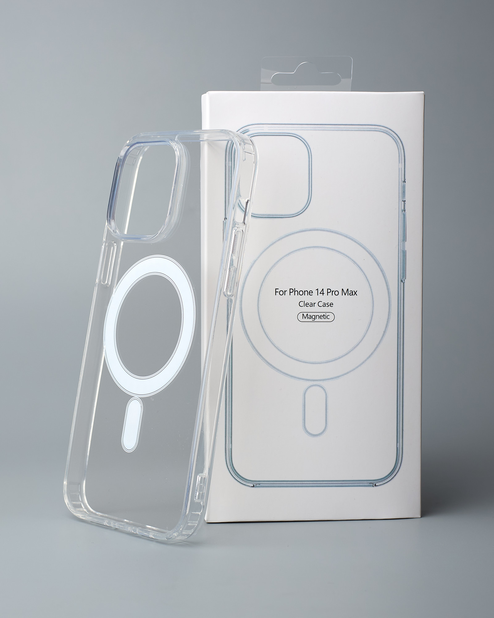 Силиконовый чехол MagSafe CLEAR для iPhone 14 Pro Max Прозрачный