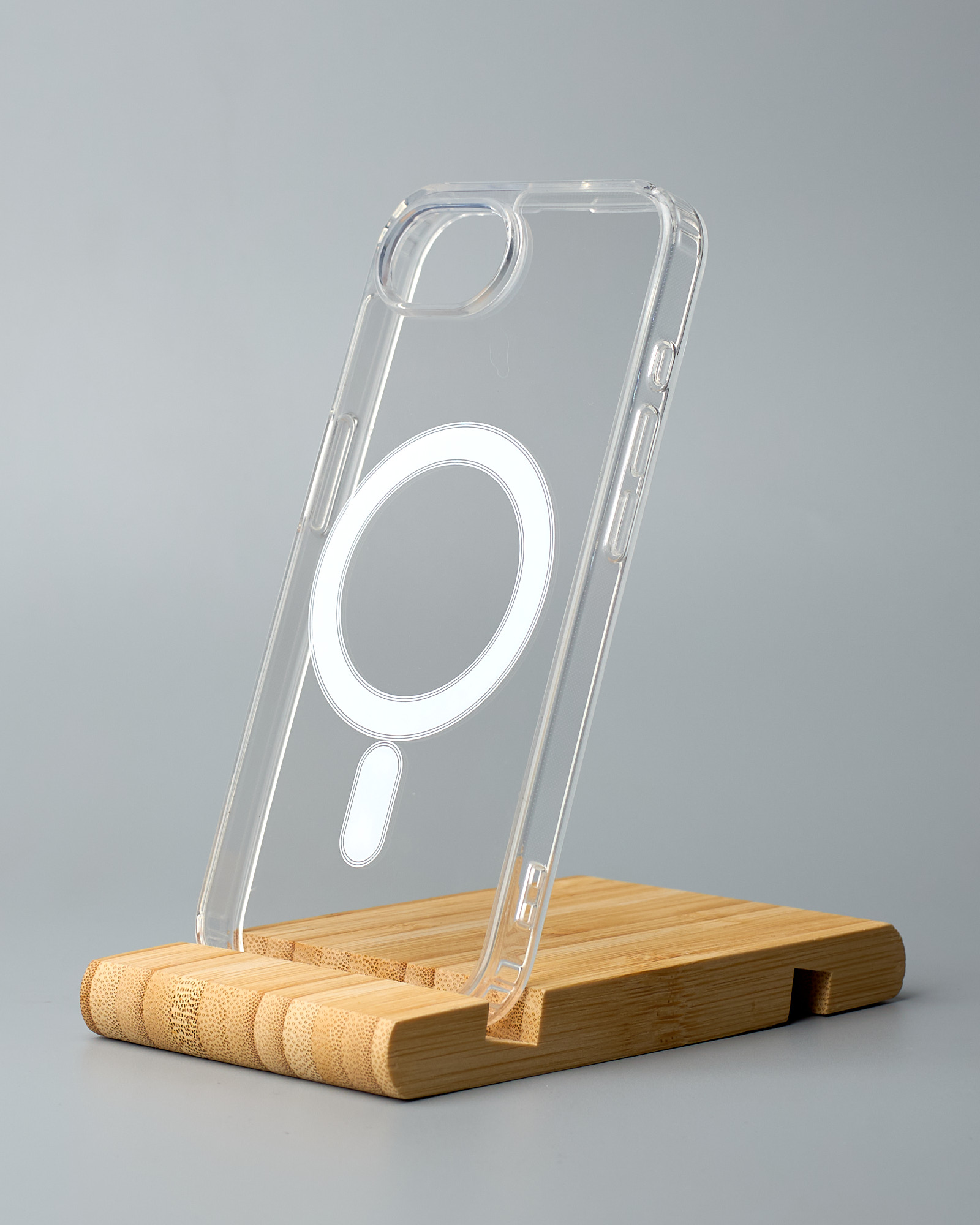 Силиконовый чехол MagSafe CLEAR для iPhone 16E Прозрачный