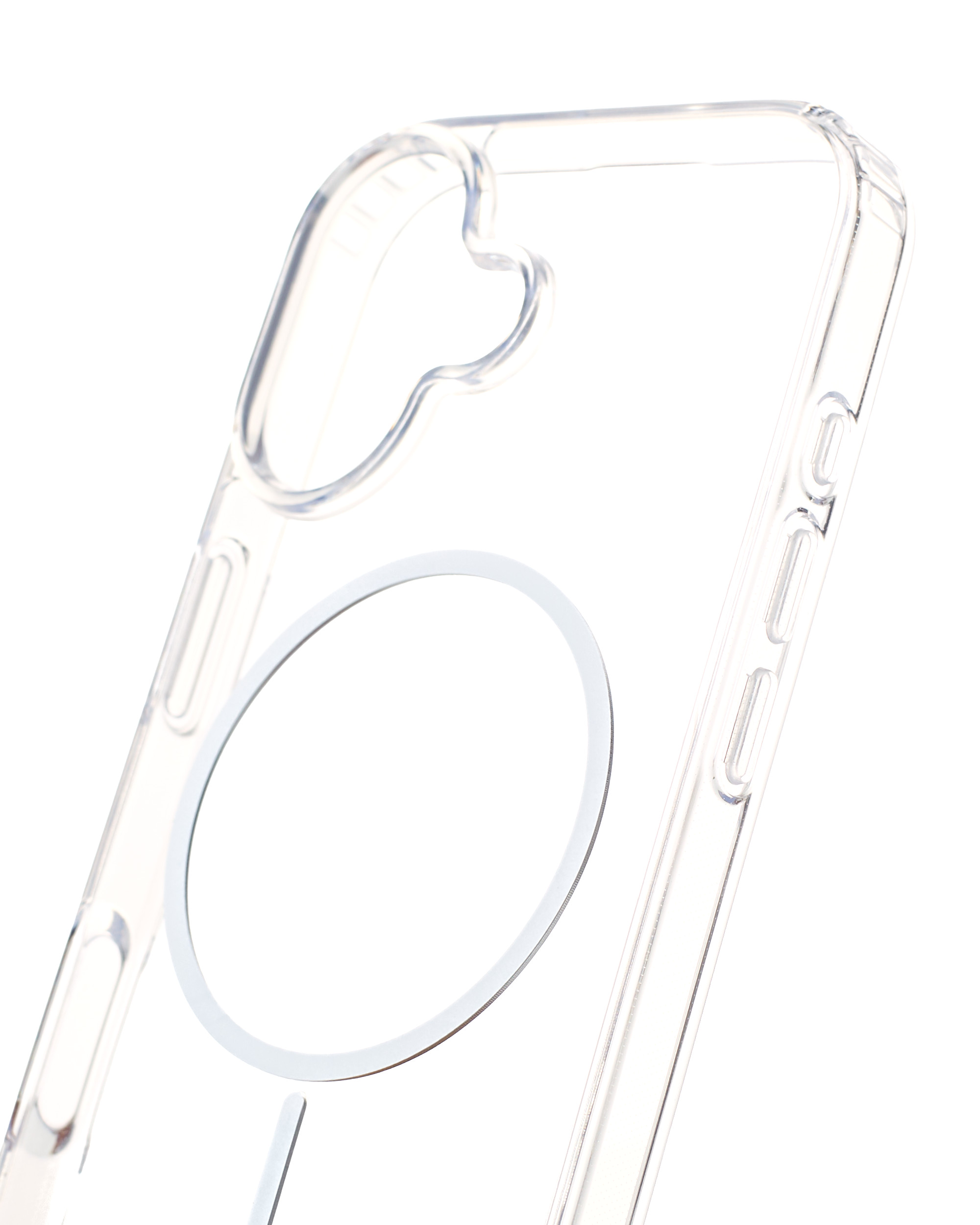 Силиконовый чехол MagSafe CLEAR для iPhone 17 Прозрачный