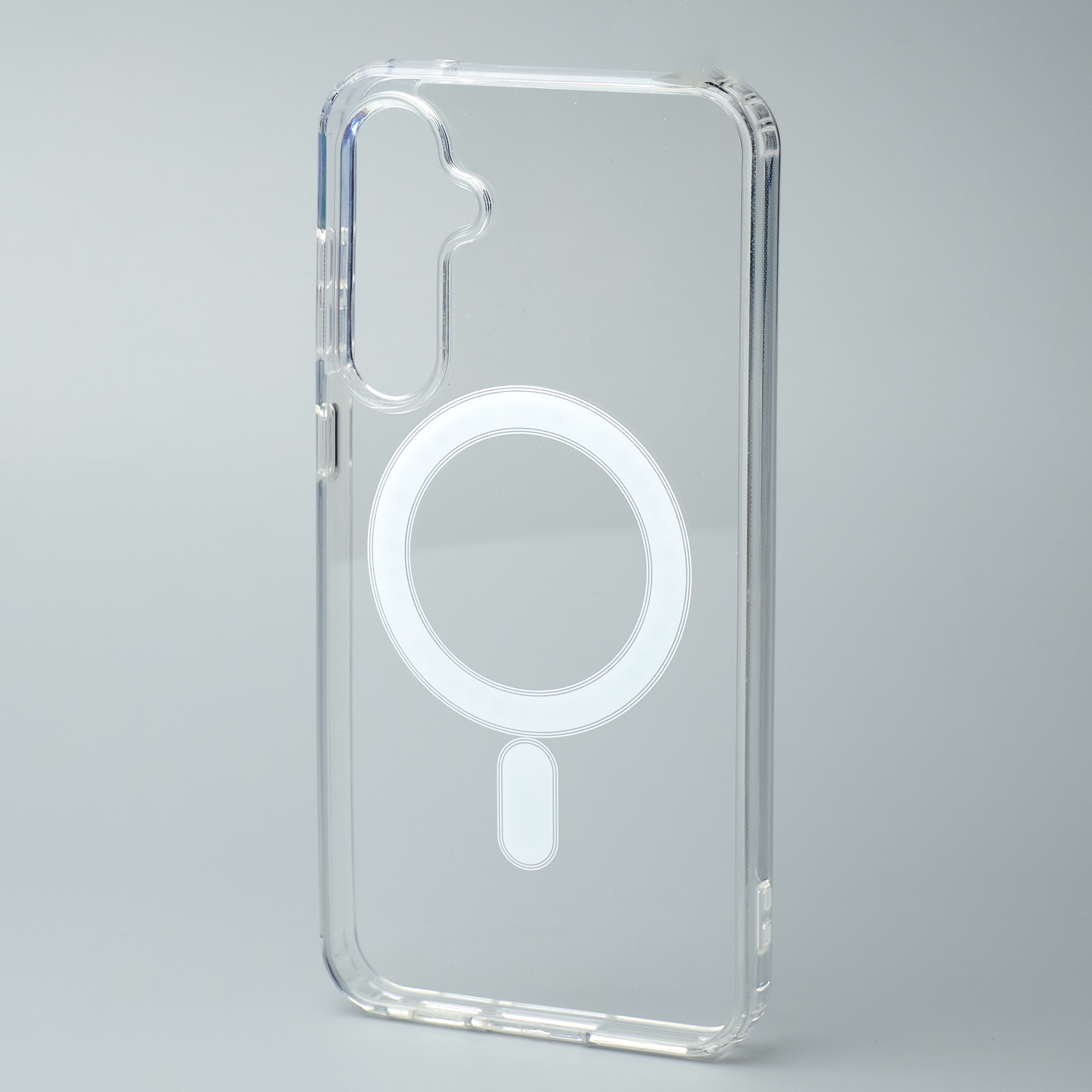 Силиконовый чехол MagSafe CLEAR для Samsung S23 FE Прозрачный