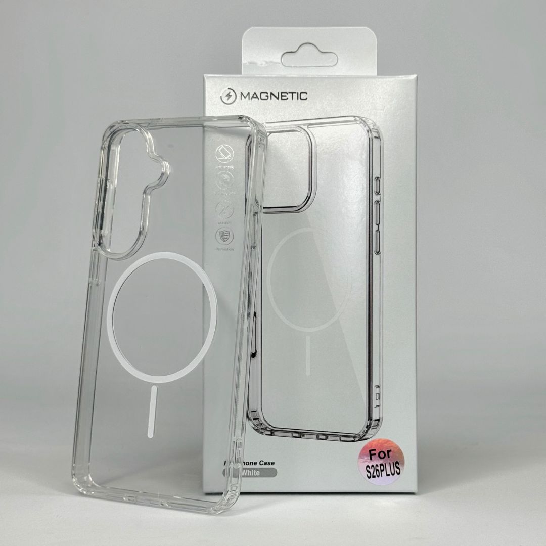 Силиконовый чехол MagSafe CLEAR для Samsung S26 Plus Прозрачный