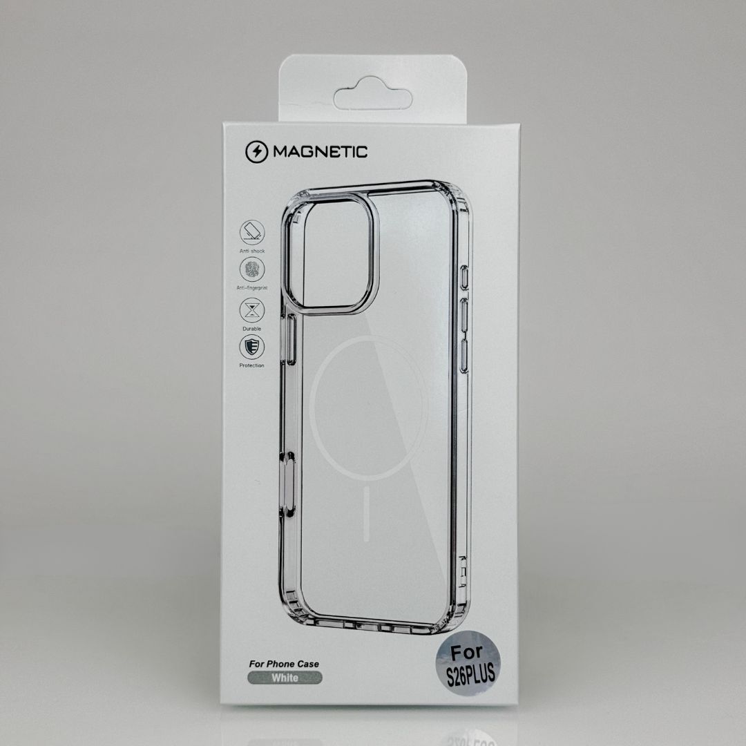 Силиконовый чехол MagSafe CLEAR для Samsung S26 Plus Прозрачный