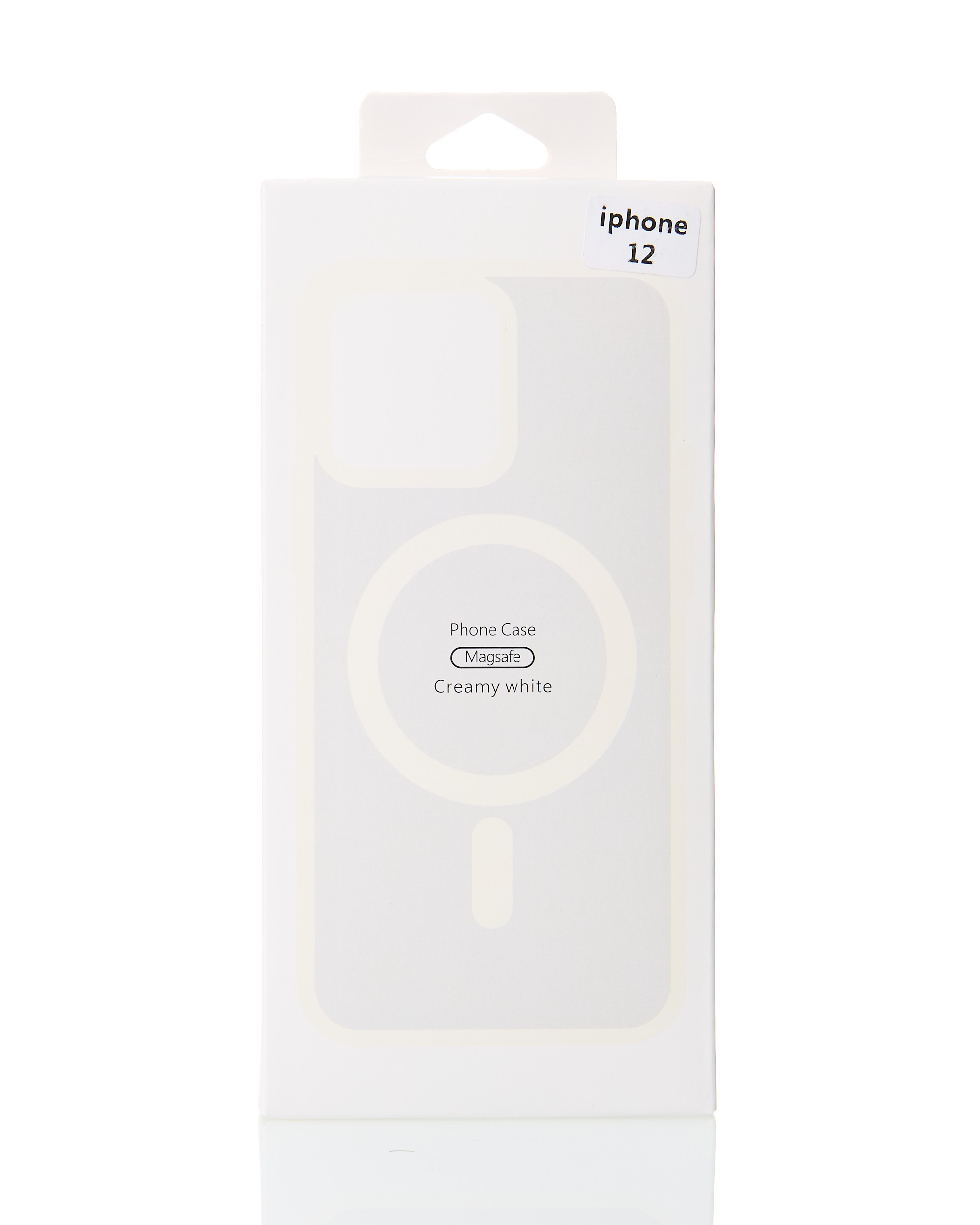 Силиконовый чехол MATTE с поддержкой MagSafe для iPhone 12 cream
