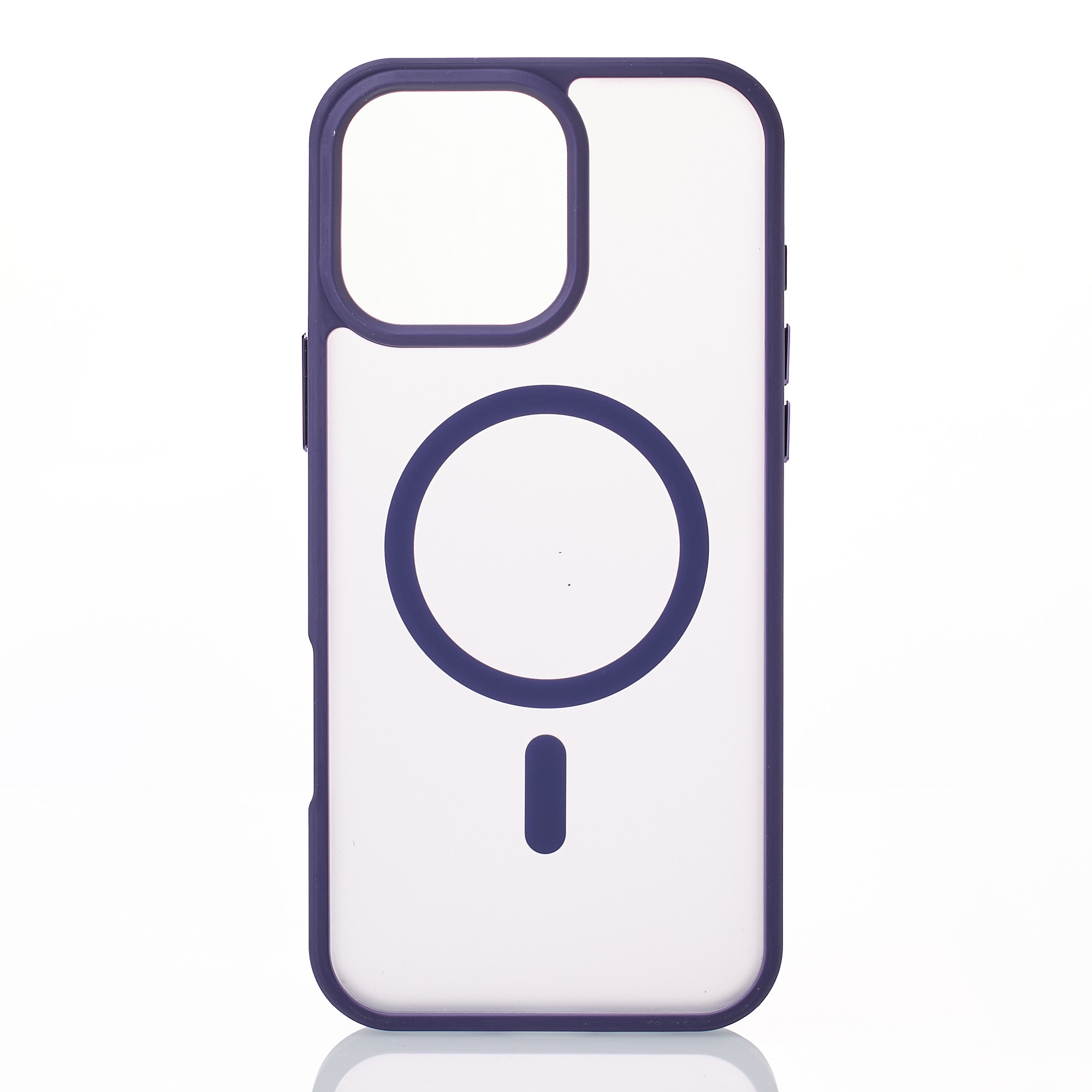 Силиконовый чехол MATTE с поддержкой MagSafe для iPhone 12 Pro dark purple