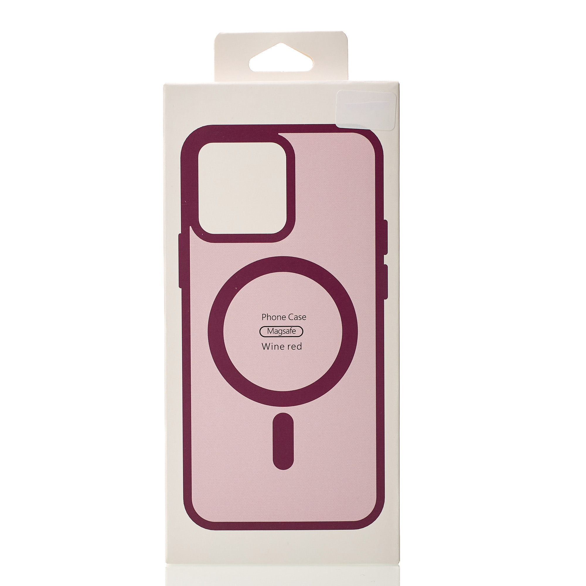 Силиконовый чехол MATTE с поддержкой MagSafe для iPhone 12 Pro burgundy