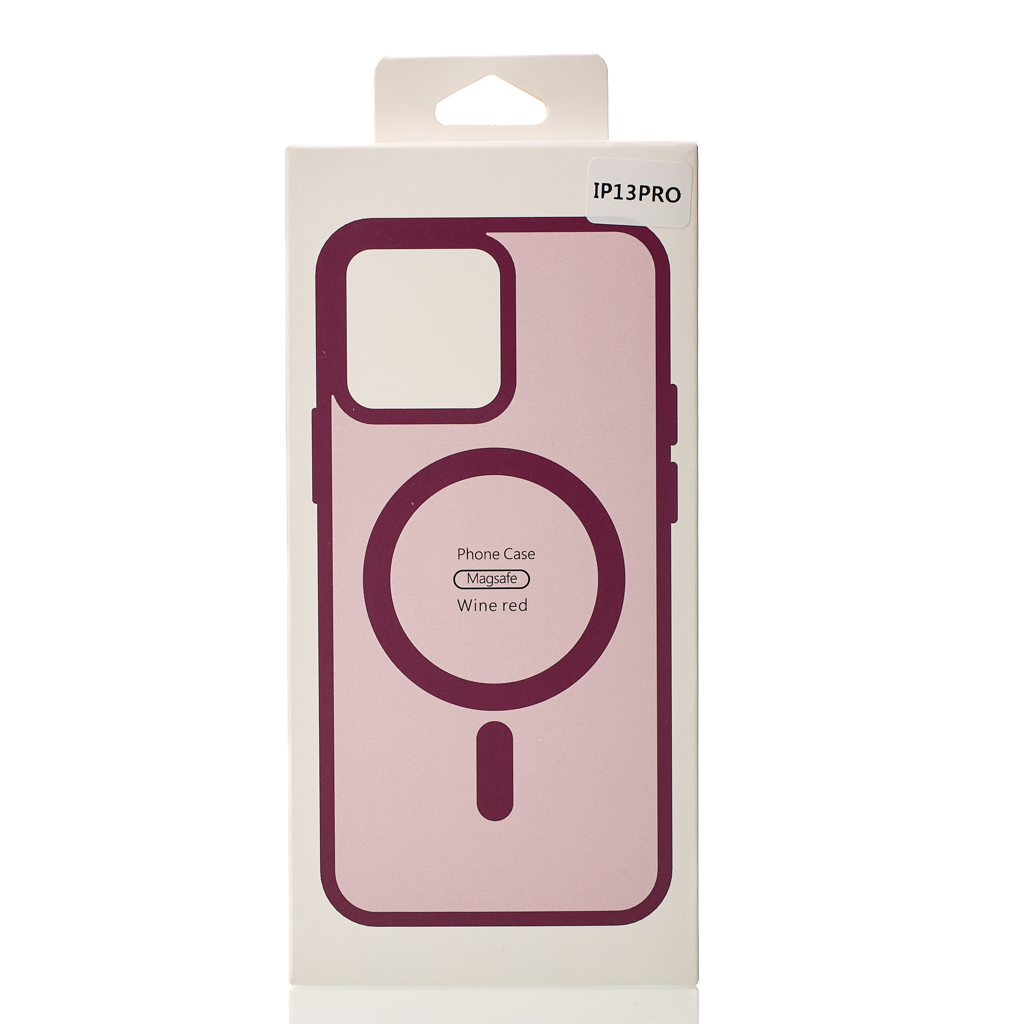 Силиконовый чехол MATTE с поддержкой MagSafe для iPhone 13 Pro burgundy