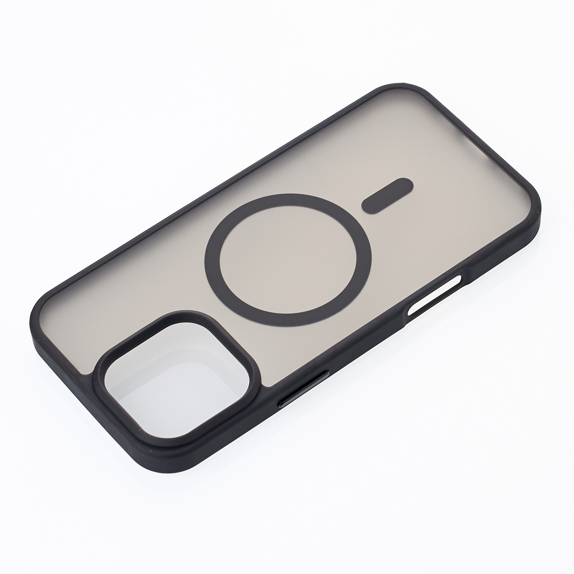 Силиконовый чехол MATTE с поддержкой MagSafe для iPhone 14 Pro classic black