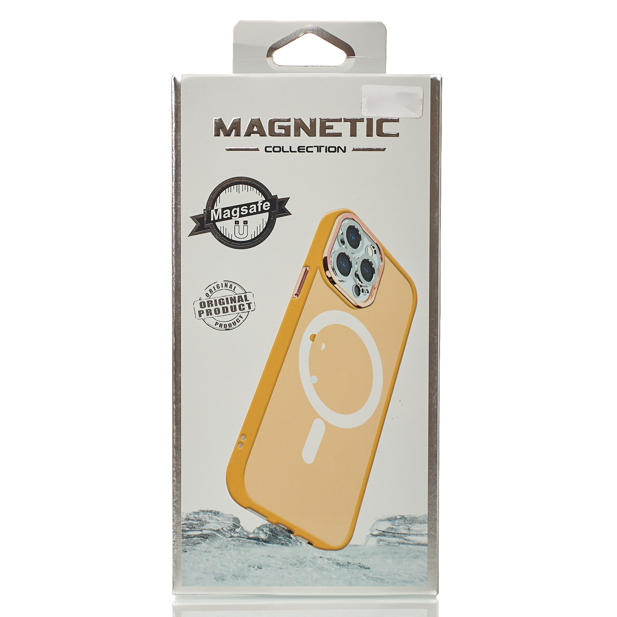 Силиконовый чехол MATTE с поддержкой MagSafe для iPhone 15 Plus orange