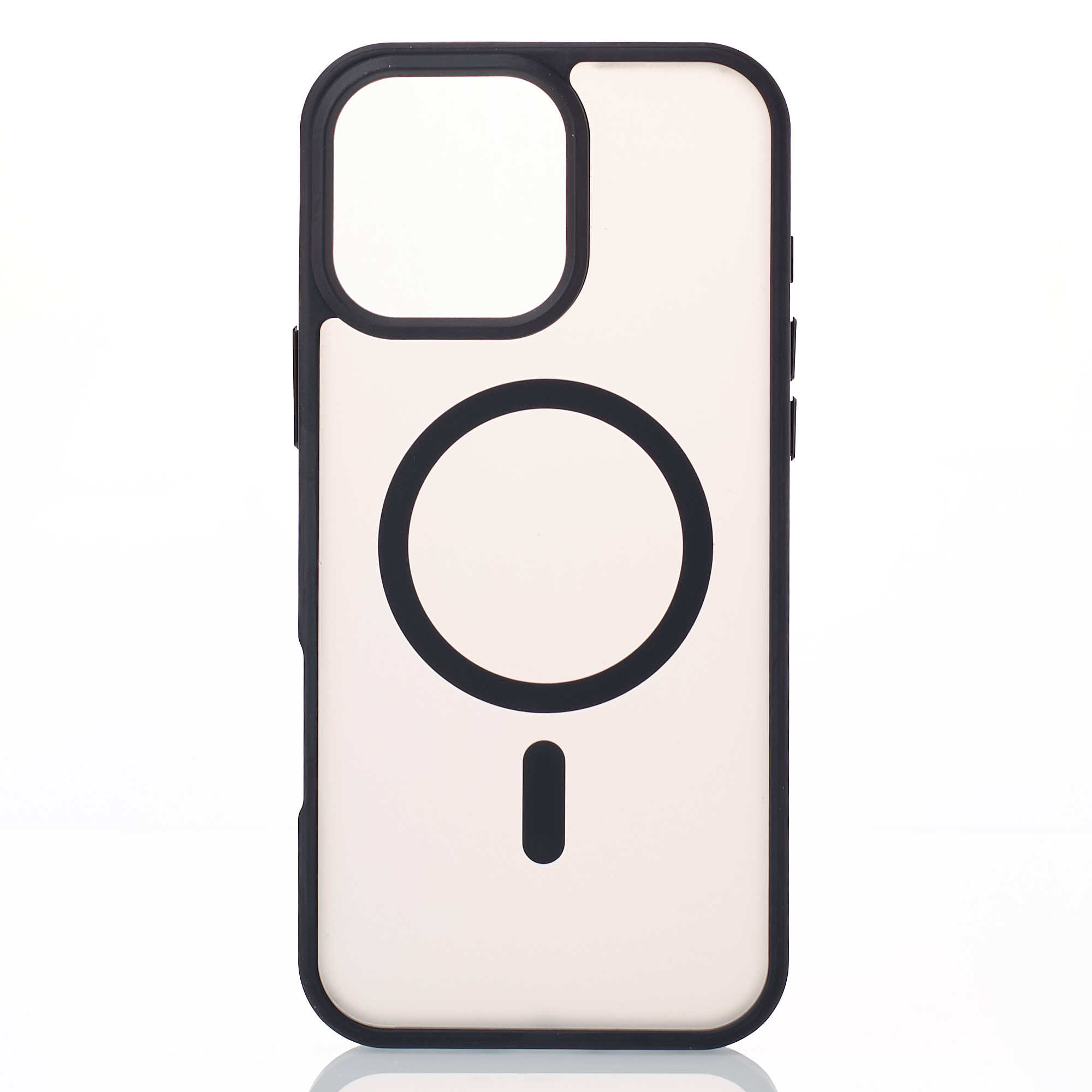 Силиконовый чехол MATTE с поддержкой MagSafe для iPhone 16 Pro classic black