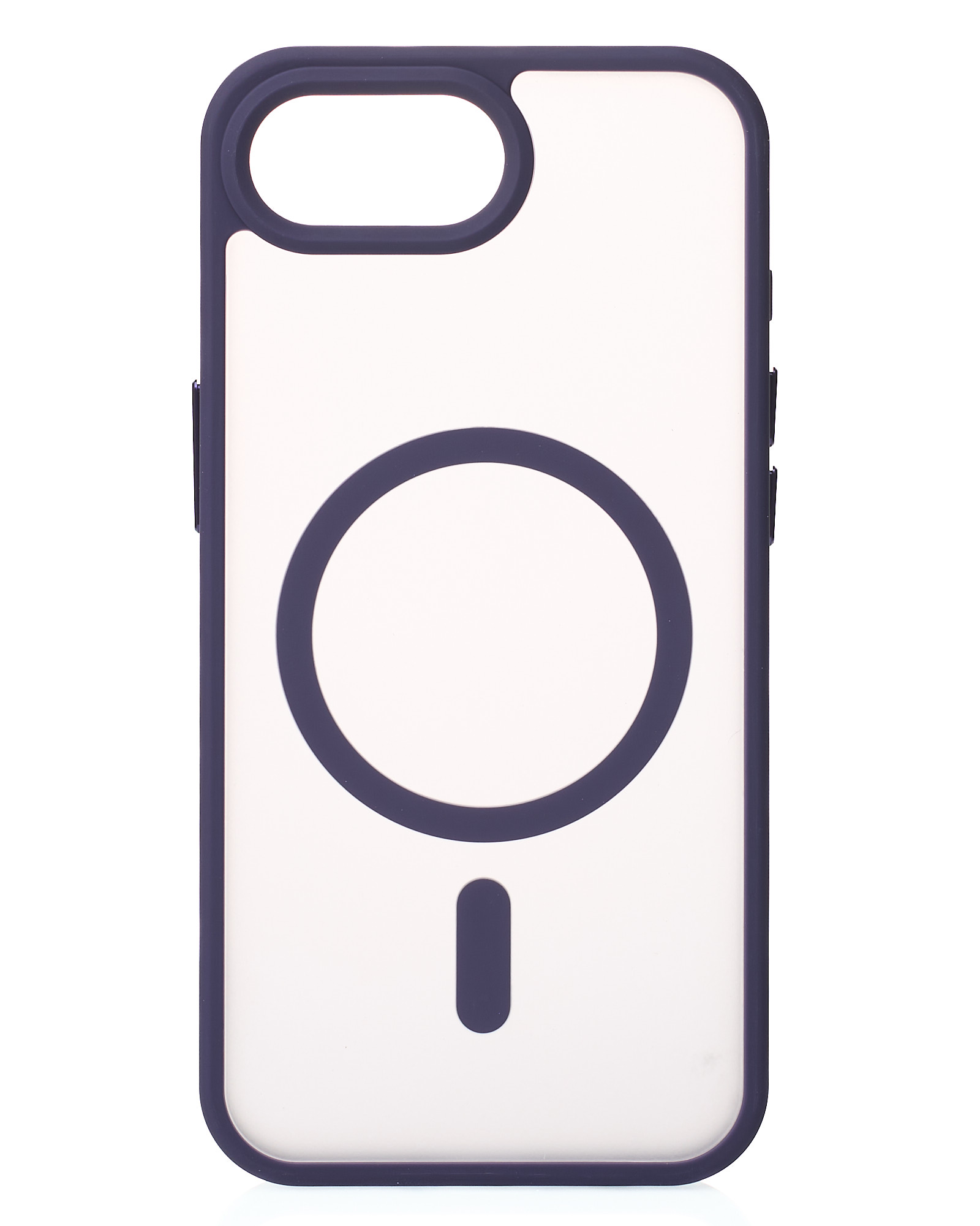 Силиконовый чехол MATTE с поддержкой MagSafe для iPhone 16E dark purple