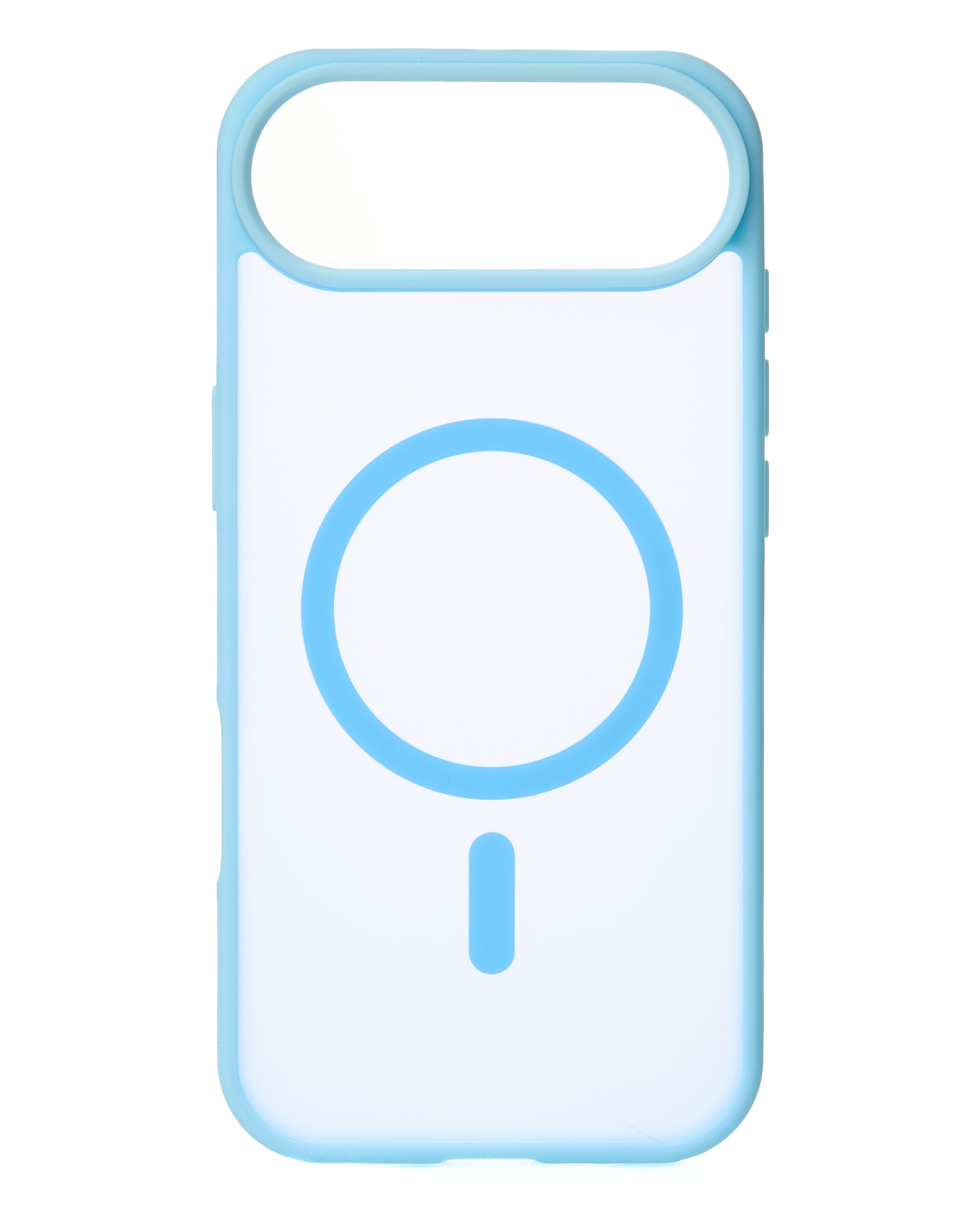 Силиконовый чехол MATTE с поддержкой MagSafe для iPhone 17 AIR light blue