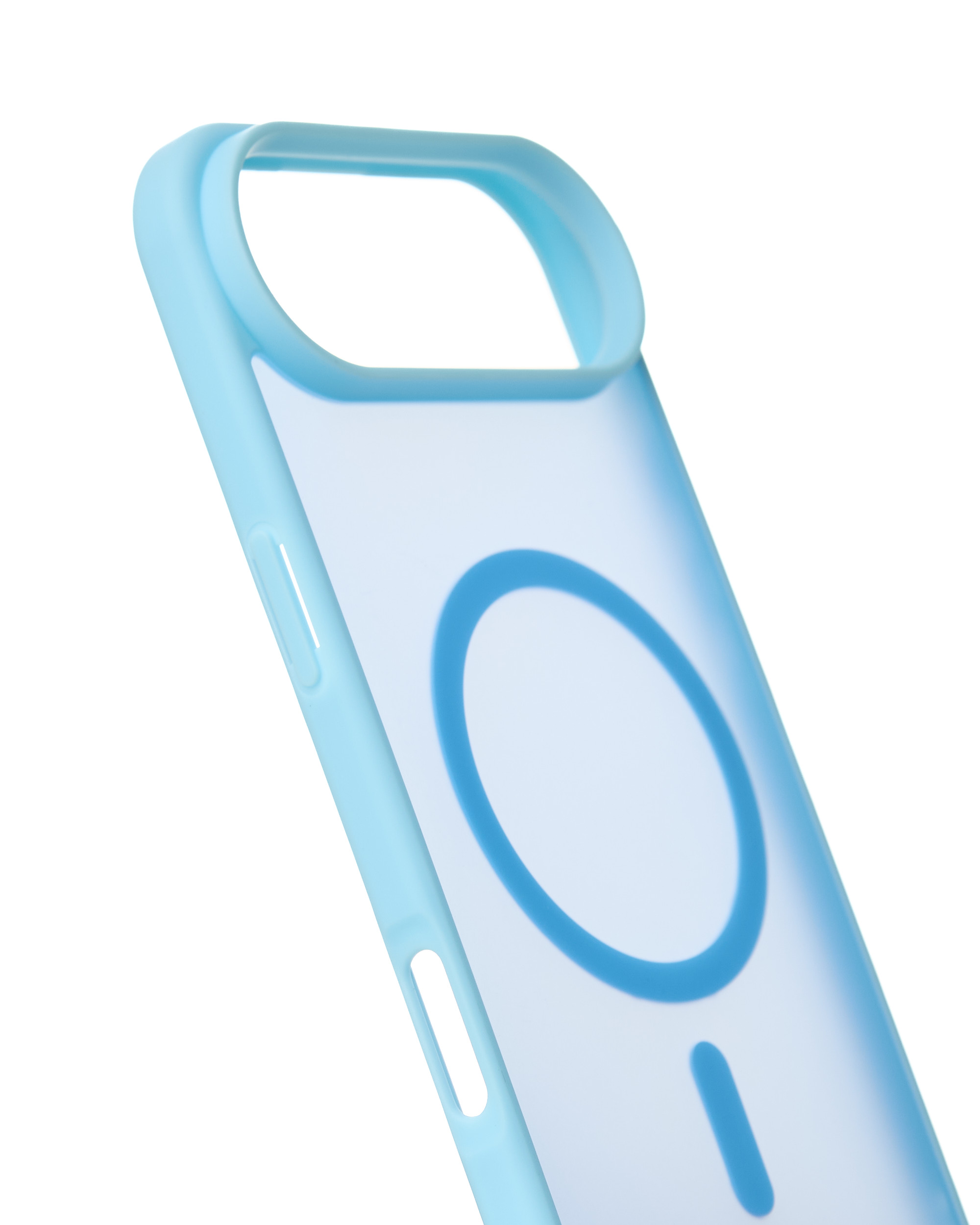 Силиконовый чехол MATTE с поддержкой MagSafe для iPhone 17 AIR light blue