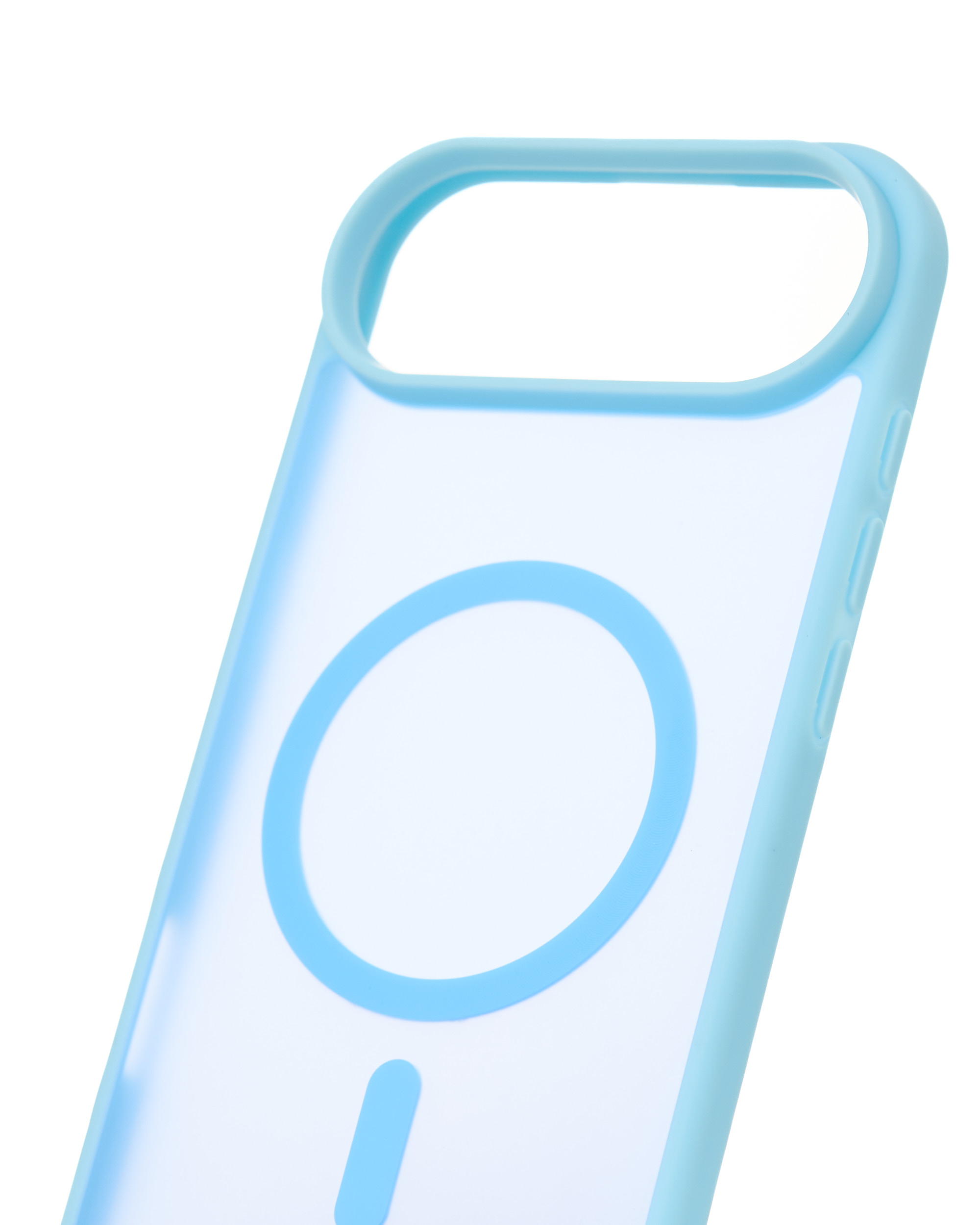 Силиконовый чехол MATTE с поддержкой MagSafe для iPhone 17 AIR light blue