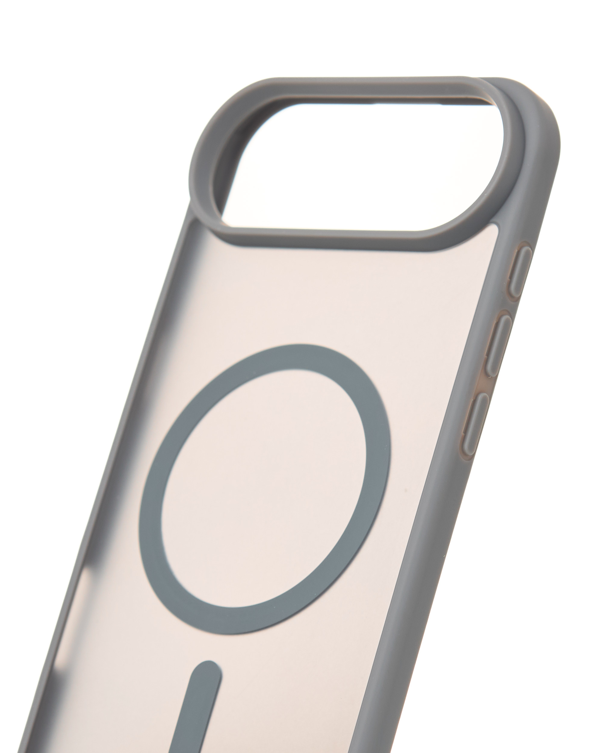 Силиконовый чехол MATTE с поддержкой MagSafe для iPhone 17 AIR titanium black