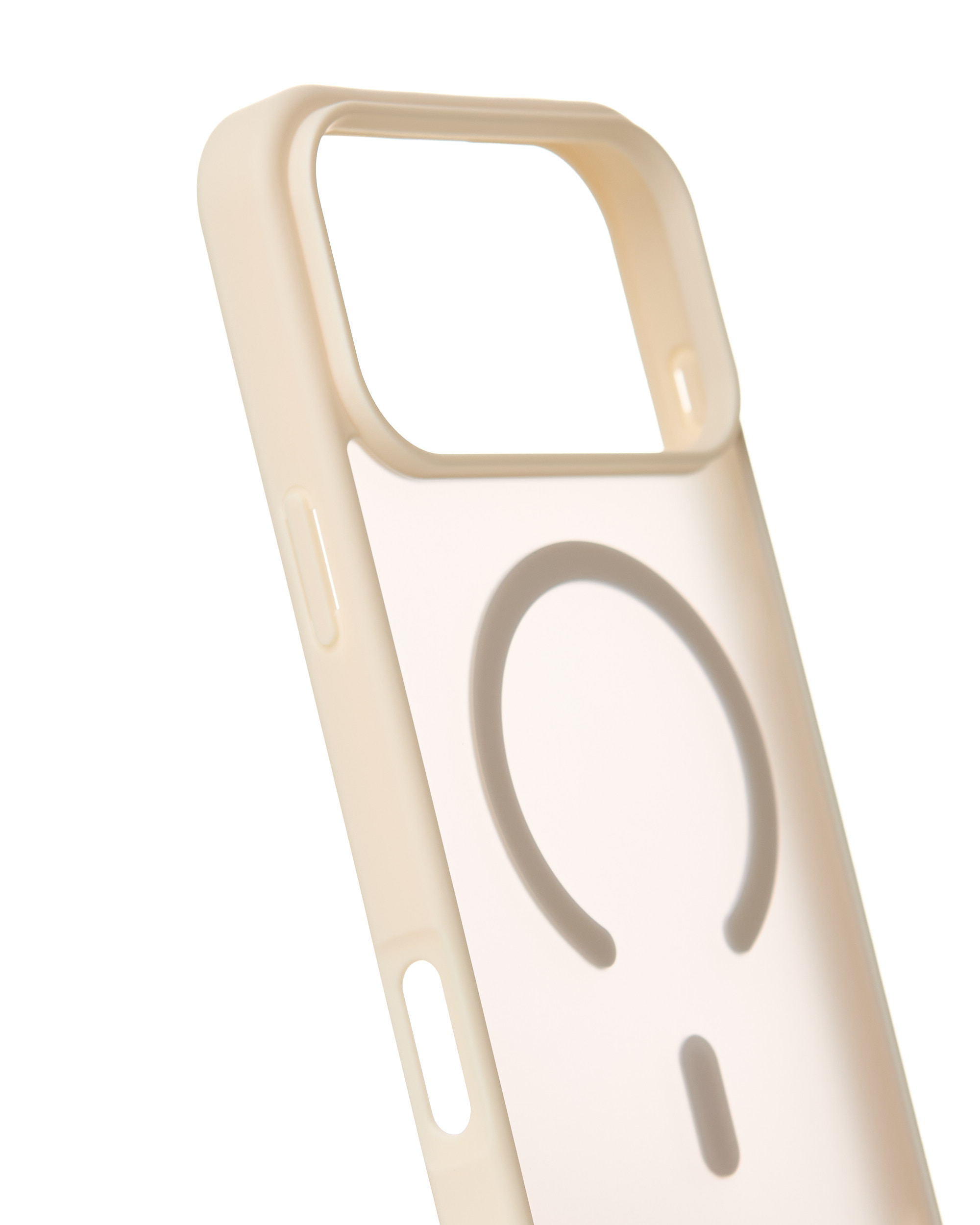 Силиконовый чехол MATTE с поддержкой MagSafe для iPhone 17 Pro Max antique white