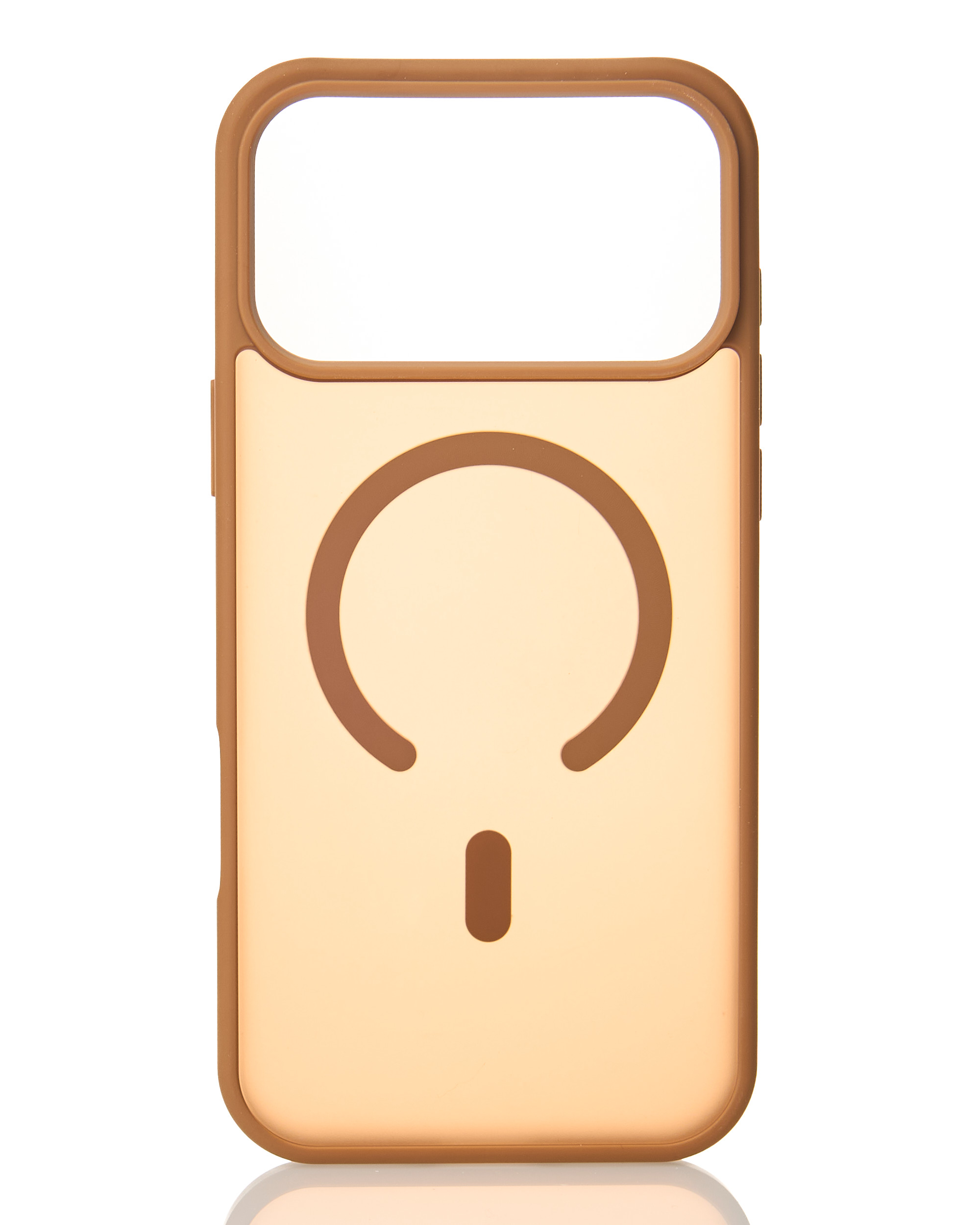 Силиконовый чехол MATTE с поддержкой MagSafe для iPhone 17 Pro Max coffee brown