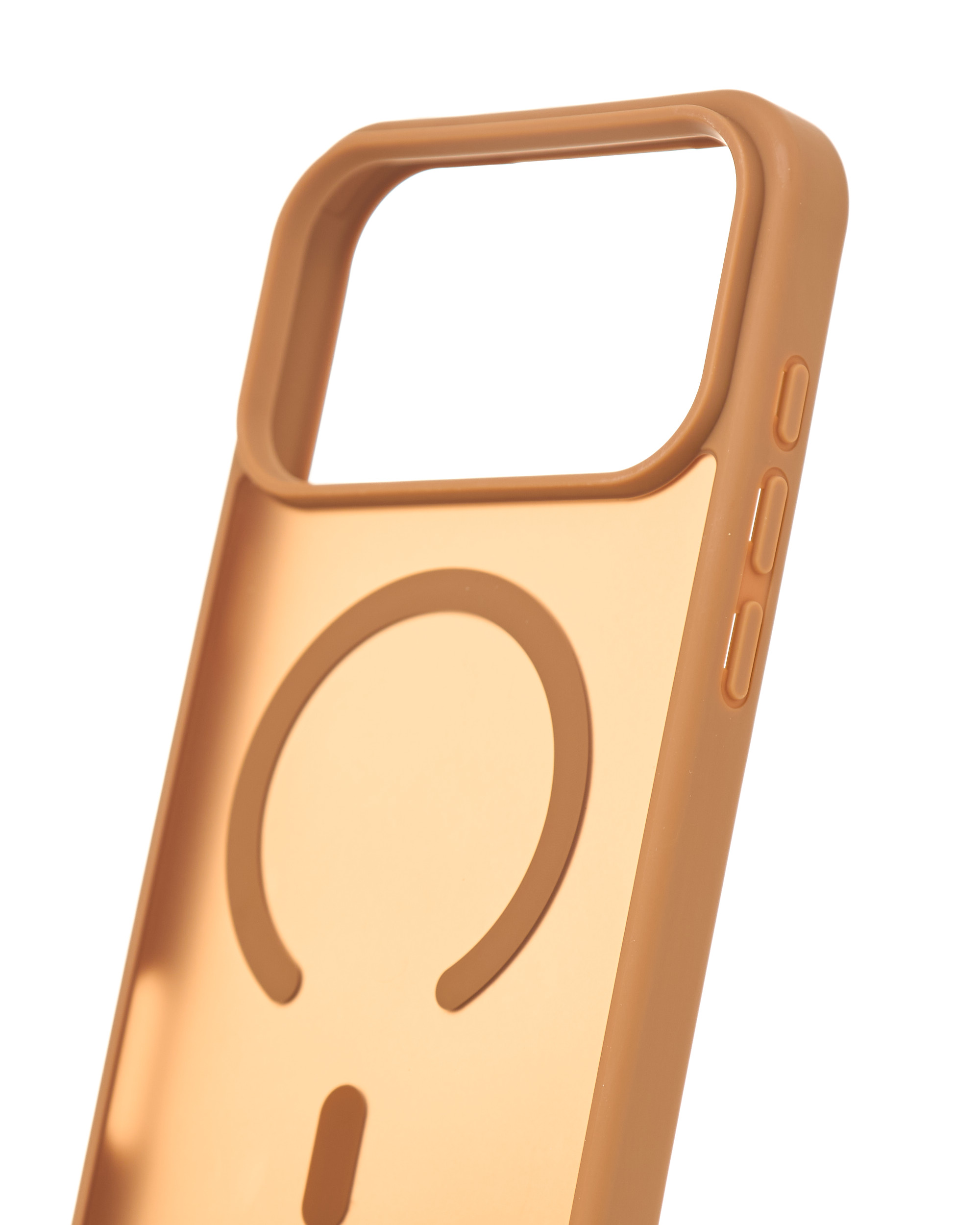 Силиконовый чехол MATTE с поддержкой MagSafe для iPhone 17 Pro Max coffee brown