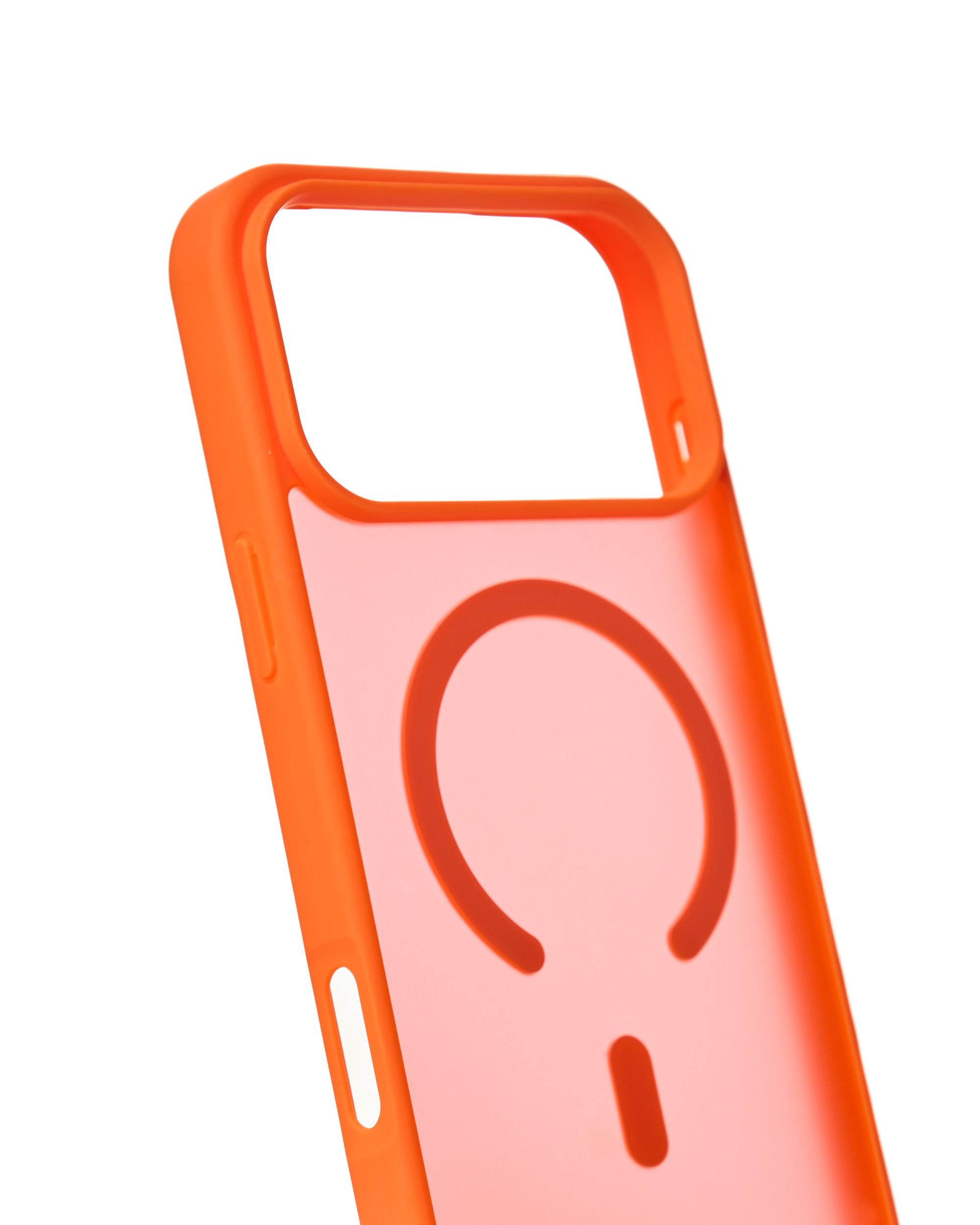 Силиконовый чехол MATTE с поддержкой MagSafe для iPhone 17 Pro Max orange