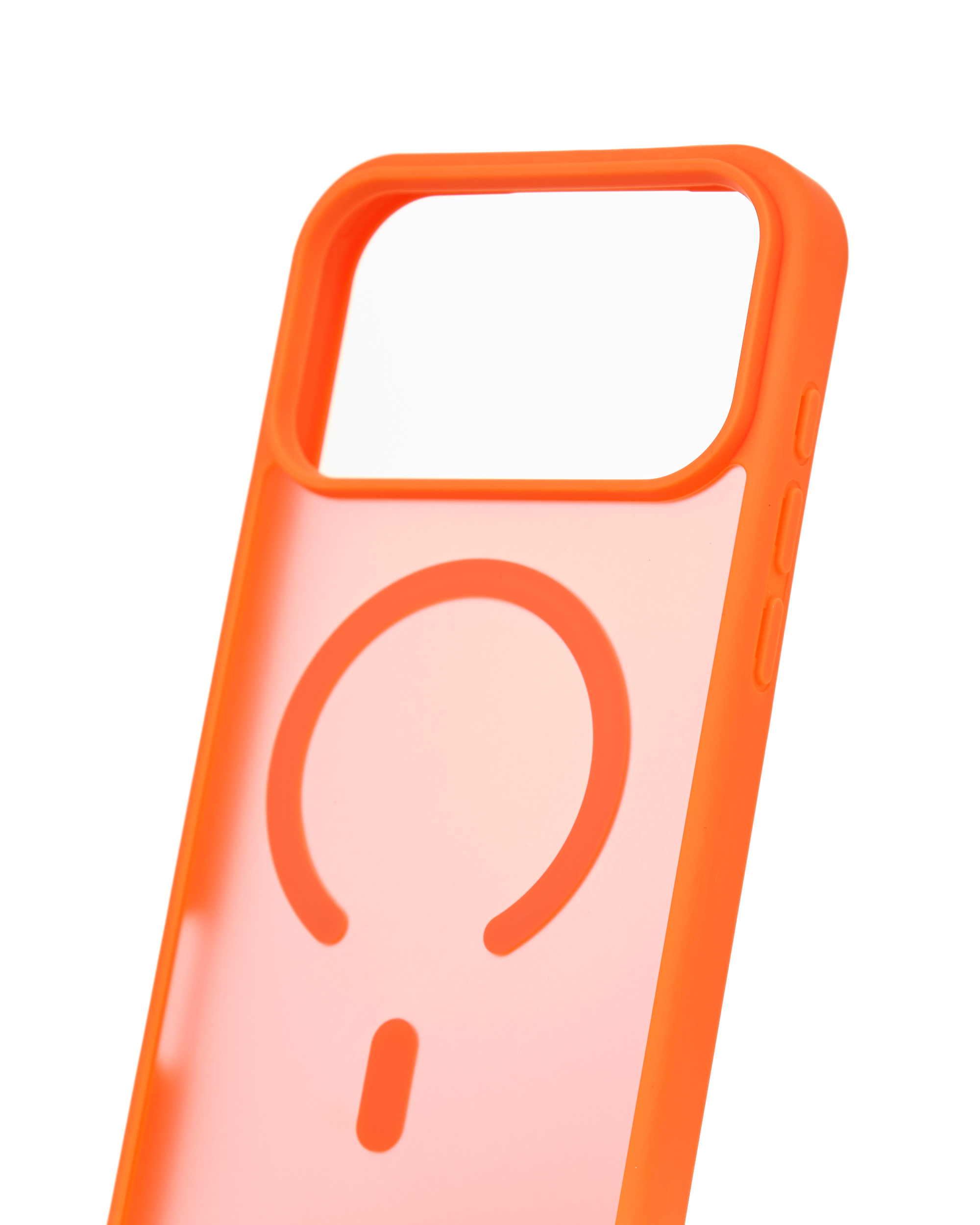 Силиконовый чехол MATTE с поддержкой MagSafe для iPhone 17 Pro Max orange