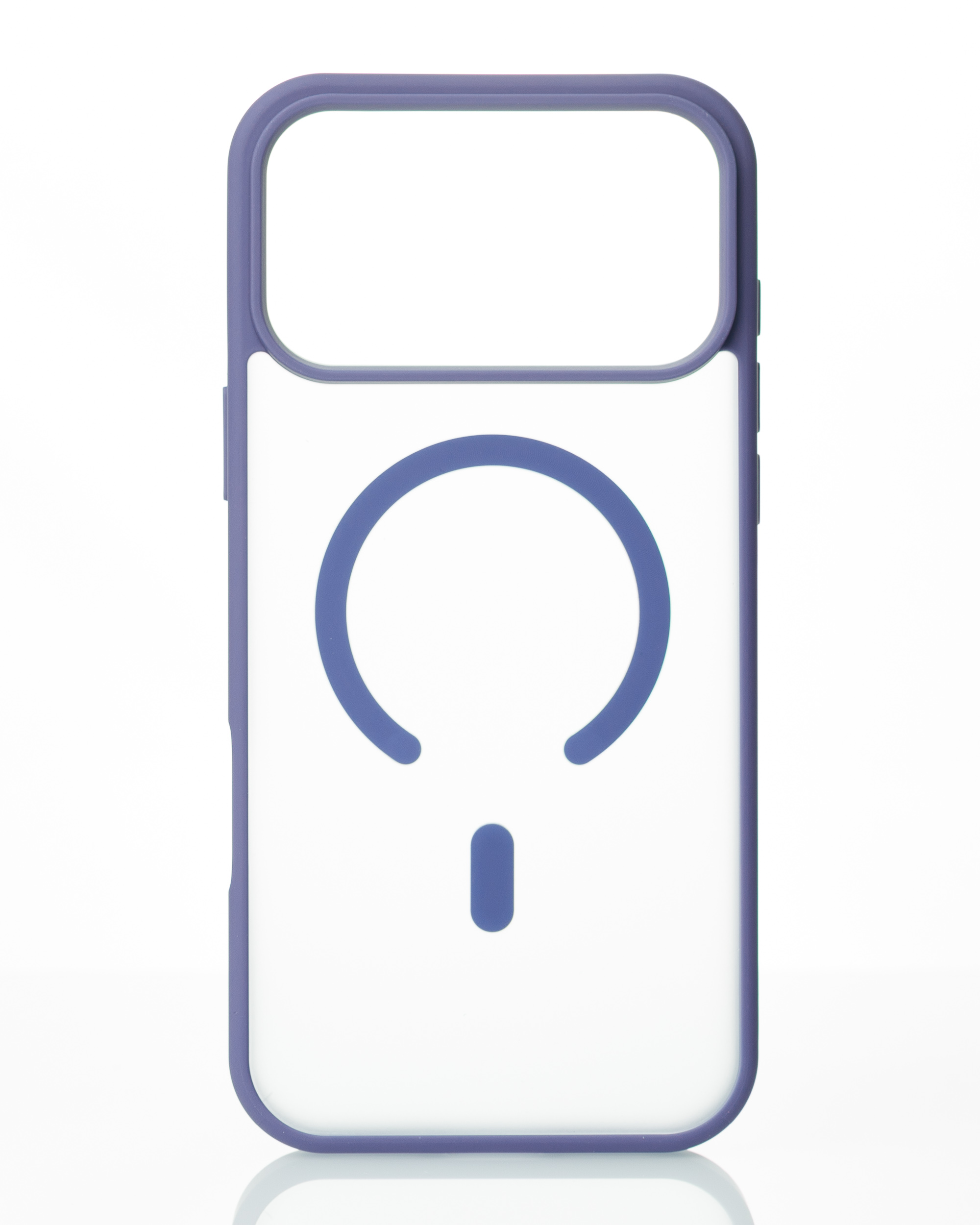 Силиконовый чехол MATTE с поддержкой MagSafe для iPhone 17 Pro Max lavander gray