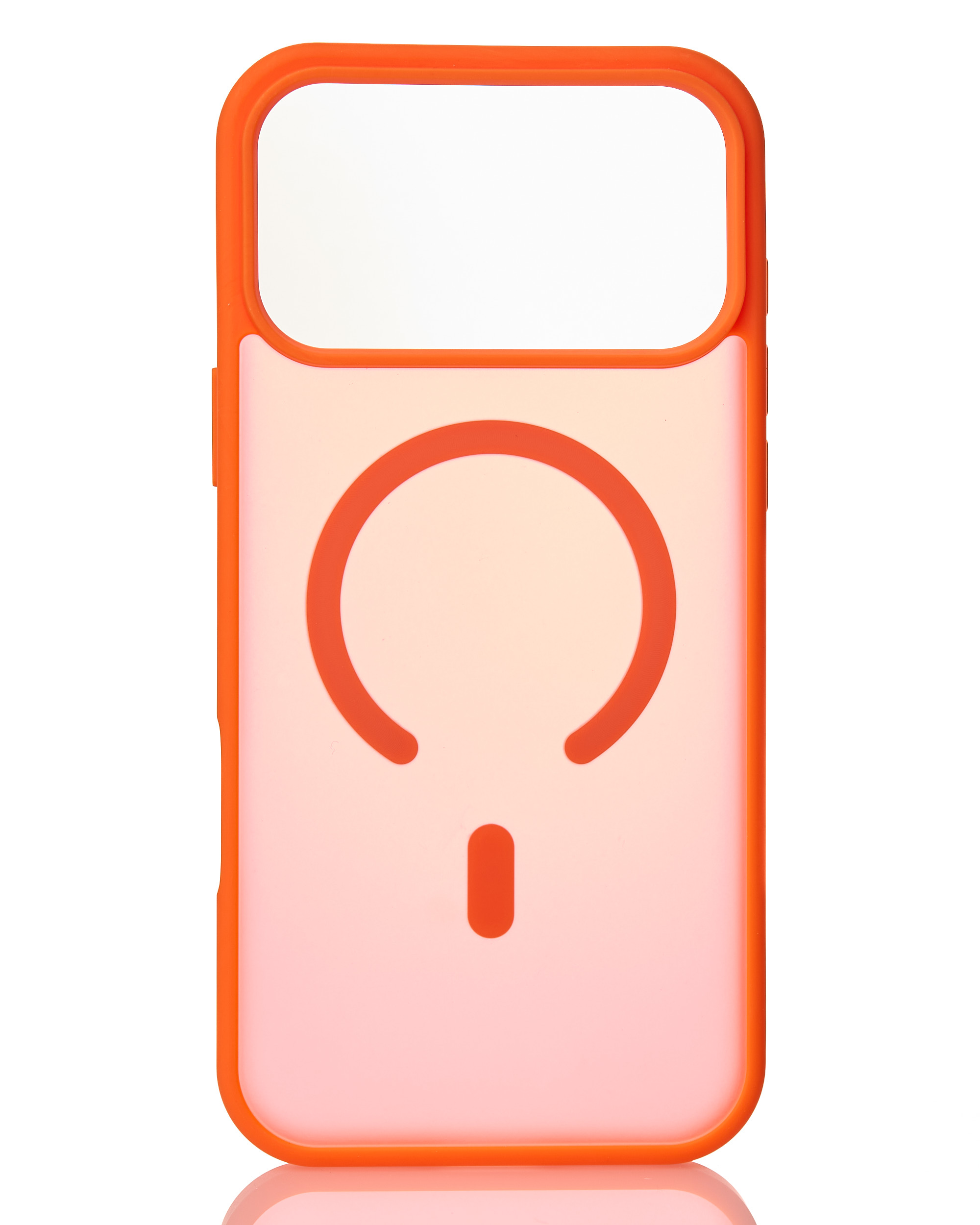 Силиконовый чехол MATTE с поддержкой MagSafe для iPhone 17 Pro Max orange