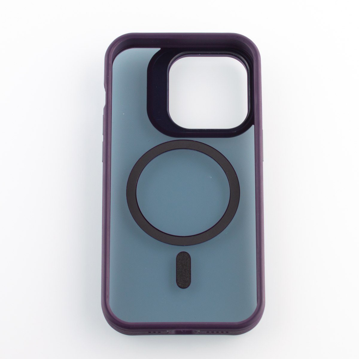 Силиконовый чехол SHADOW с поддержкой MagSafe для iPhone 12 Pro Max темно-фиолетовый