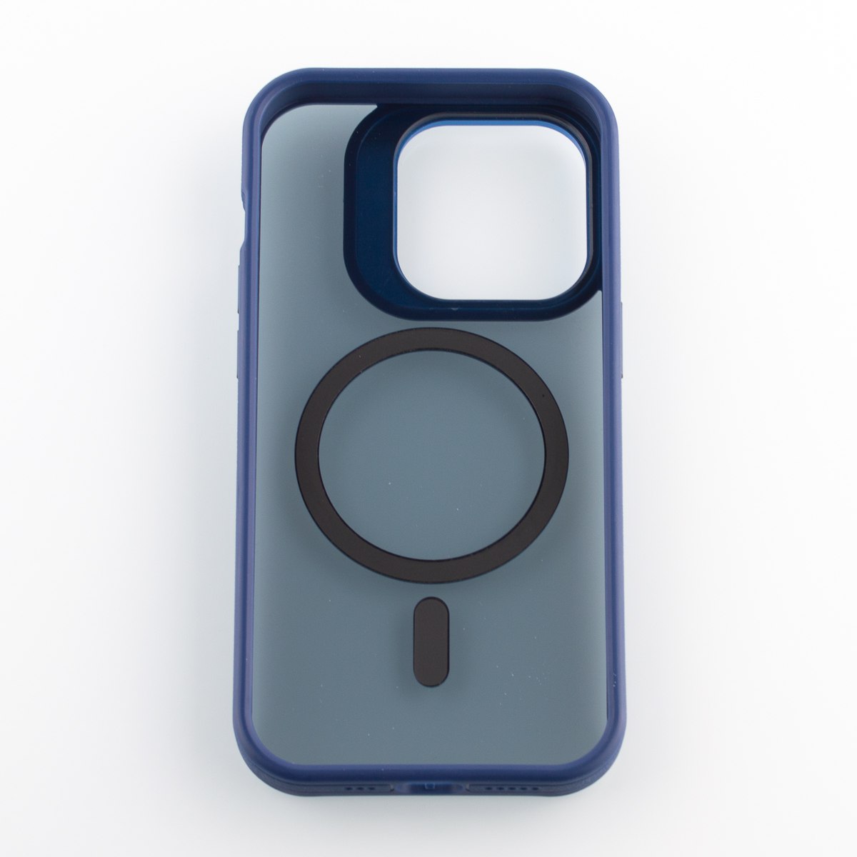 Силиконовый чехол SHADOW с поддержкой MagSafe для iPhone 12 Pro Max синий