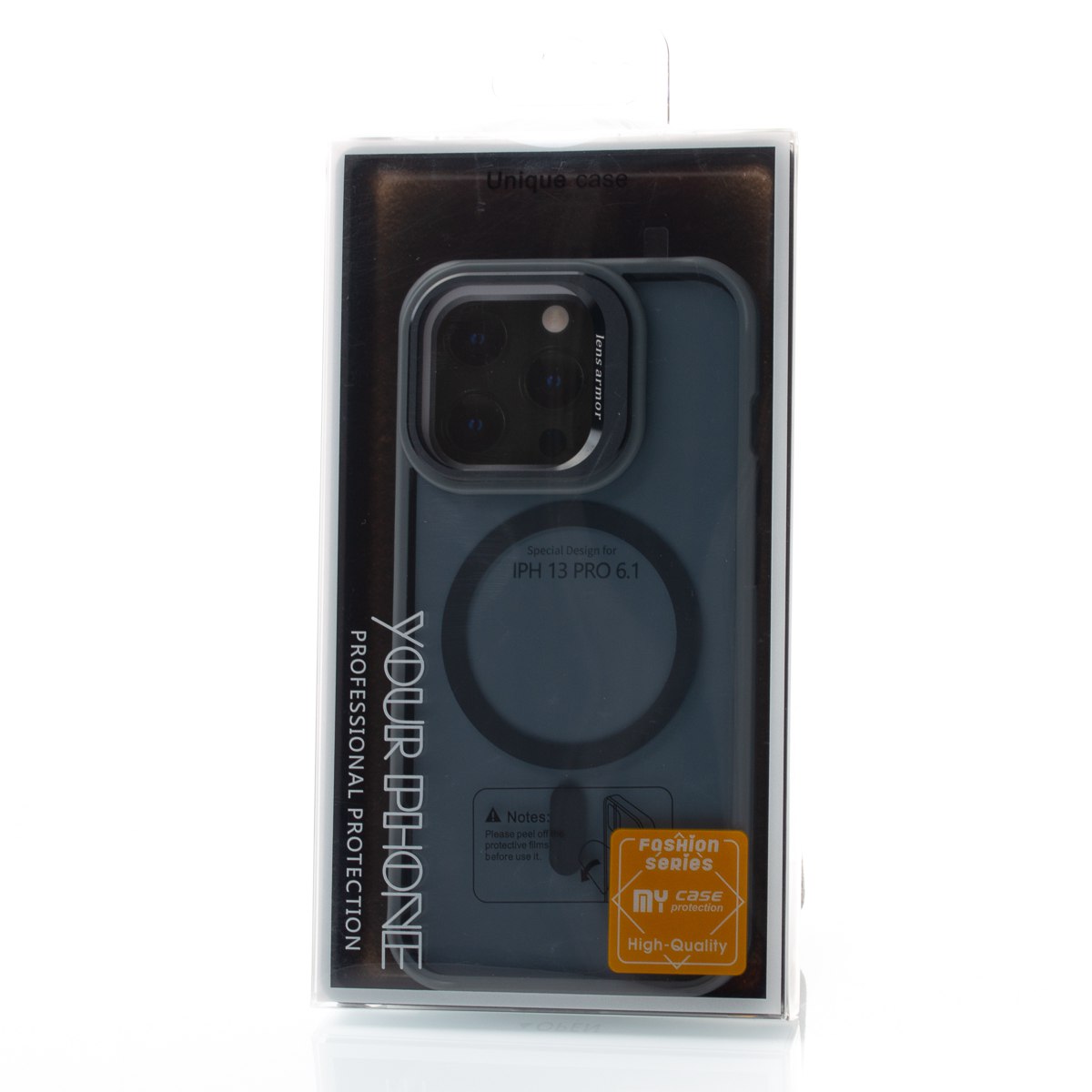 Силиконовый чехол SHADOW с поддержкой MagSafe для iPhone 13 Pro синий