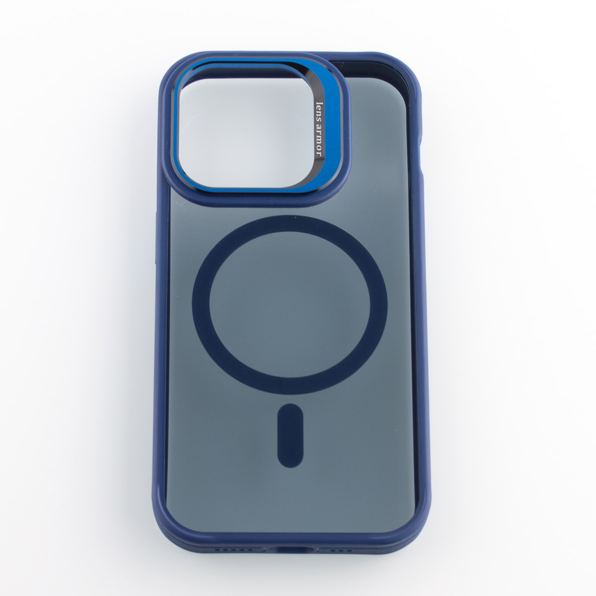 Силиконовый чехол SHADOW с поддержкой MagSafe для iPhone 13 Pro Max синий