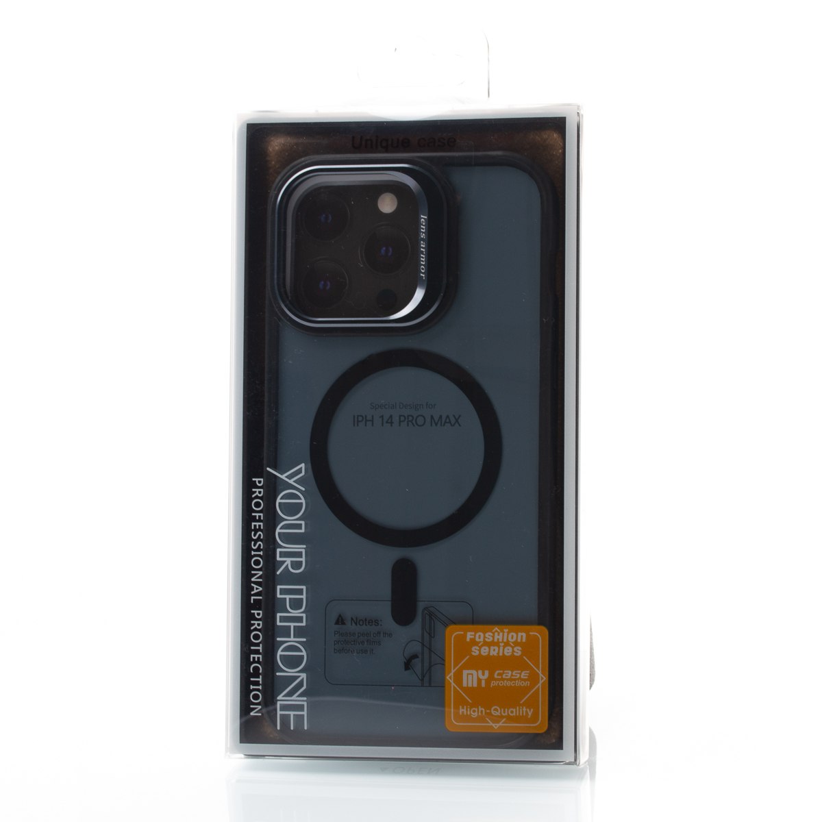 Силиконовый чехол SHADOW с поддержкой MagSafe для iPhone 14 Pro Max черный