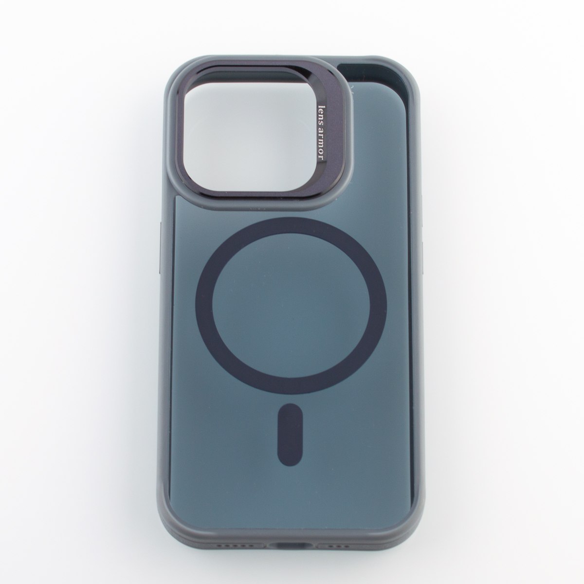 Силиконовый чехол SHADOW с поддержкой MagSafe для iPhone 15 Pro Max серый