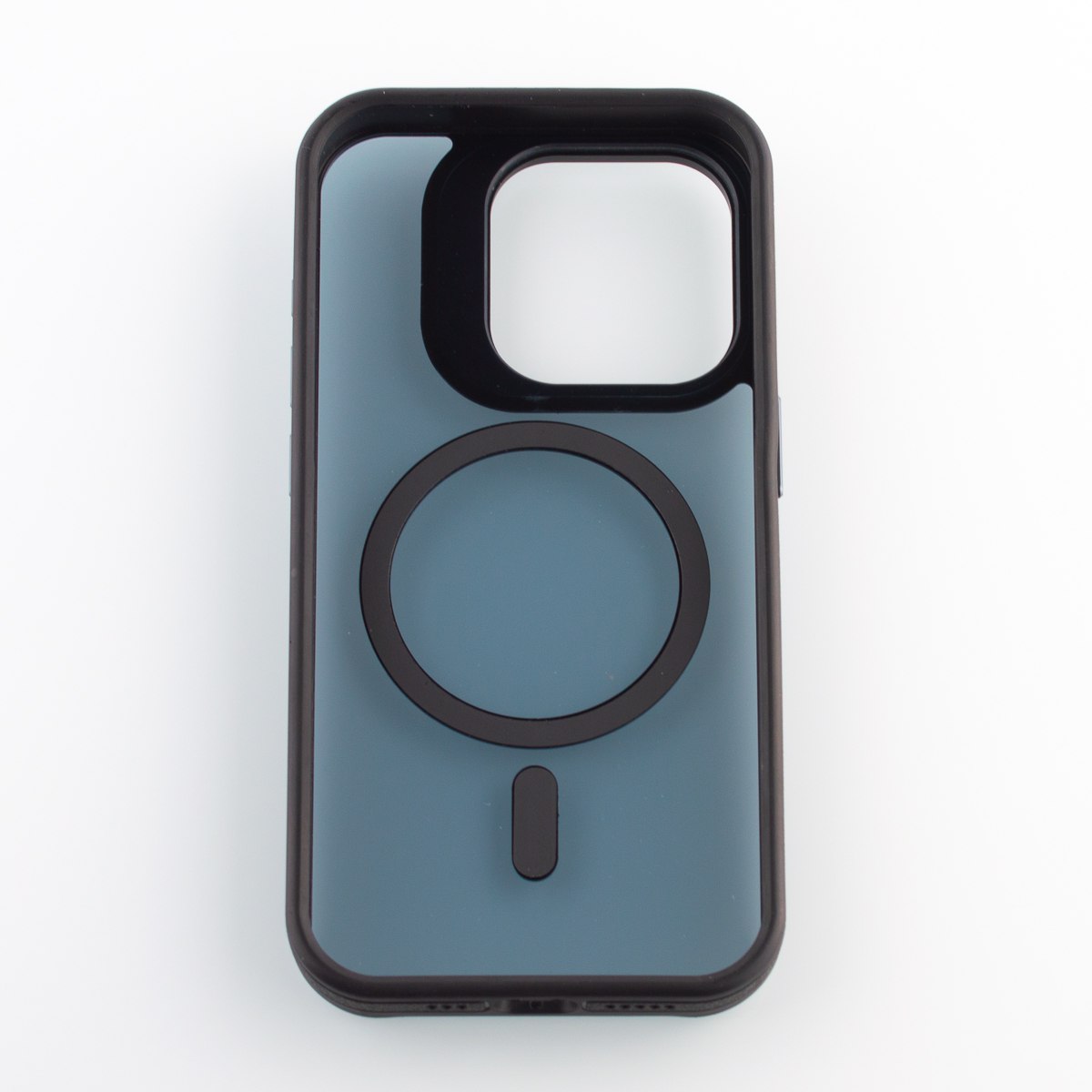 Силиконовый чехол SHADOW с поддержкой MagSafe для iPhone 15 Pro Max черный