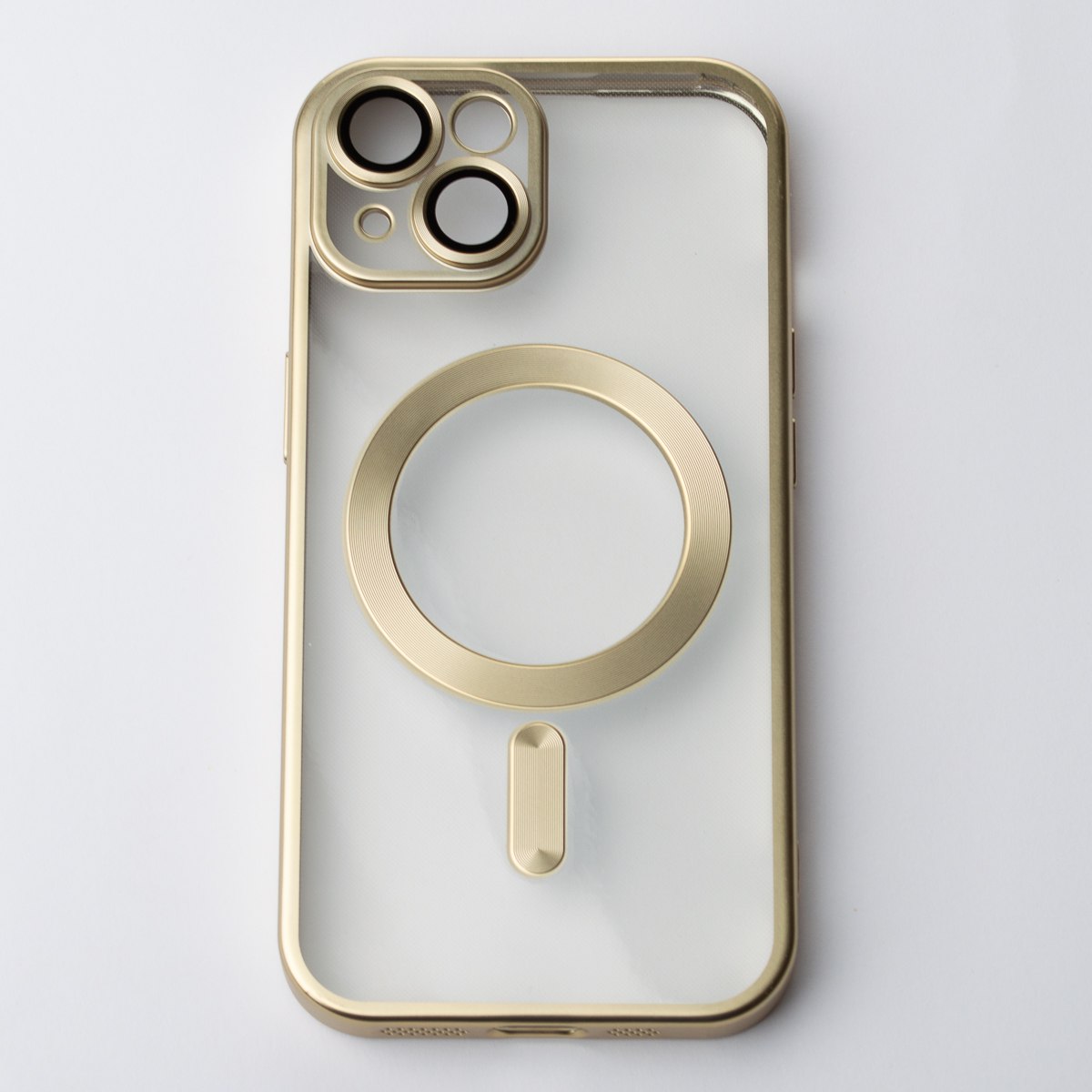 Силиконовый чехол MagSafe SHINING MATTE для iPhone 14 gold