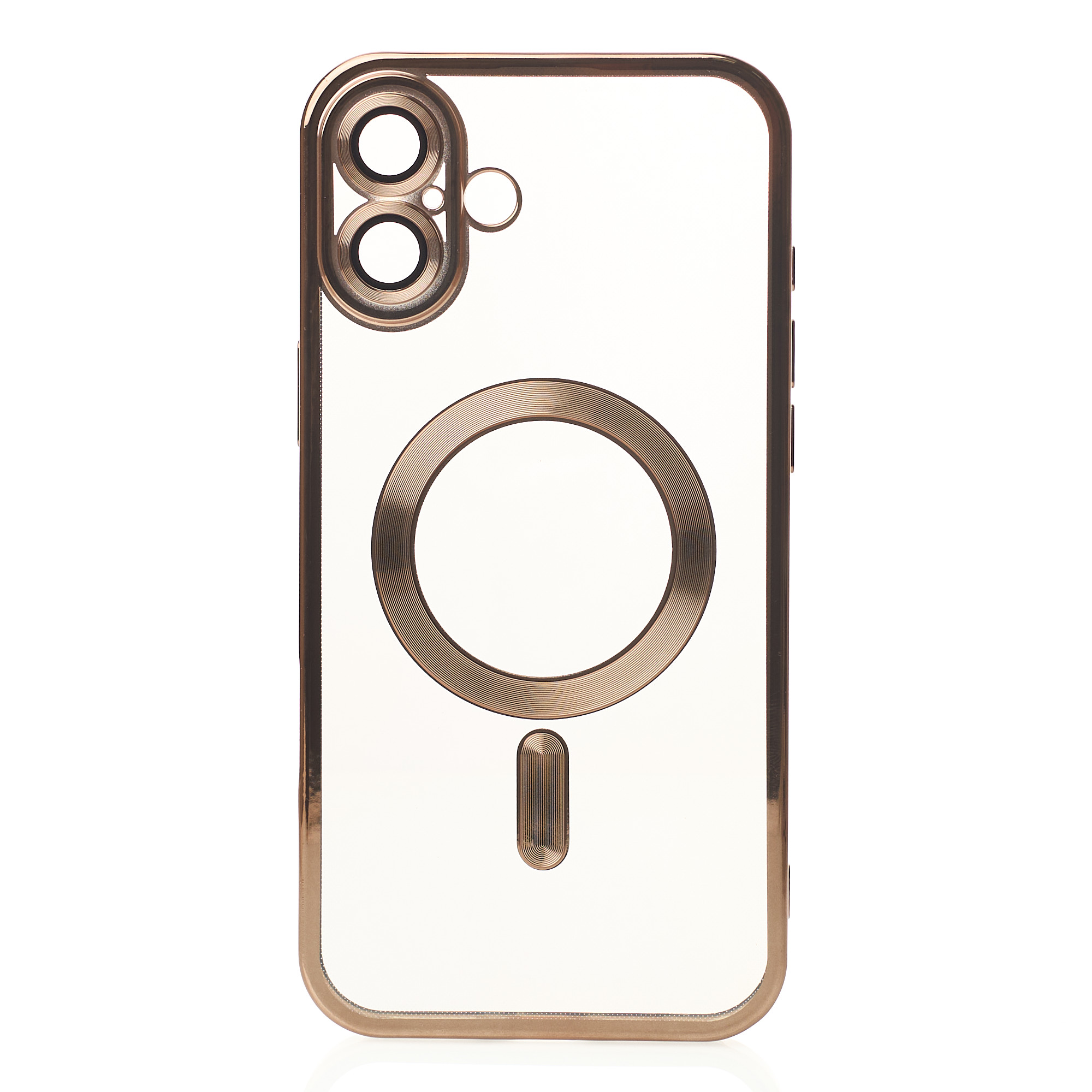 Силиконовый чехол MagSafe SHINING MATTE для iPhone 16 desert titanium