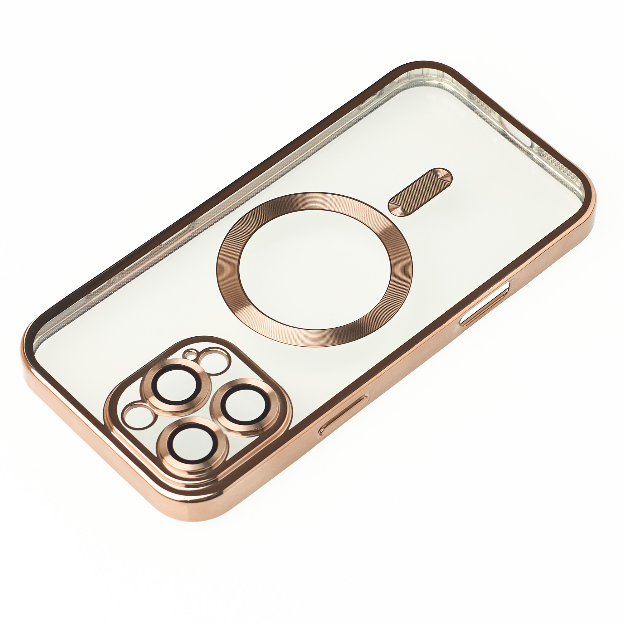 Силиконовый чехол MagSafe SHINING MATTE для iPhone 16 Pro desert titanium