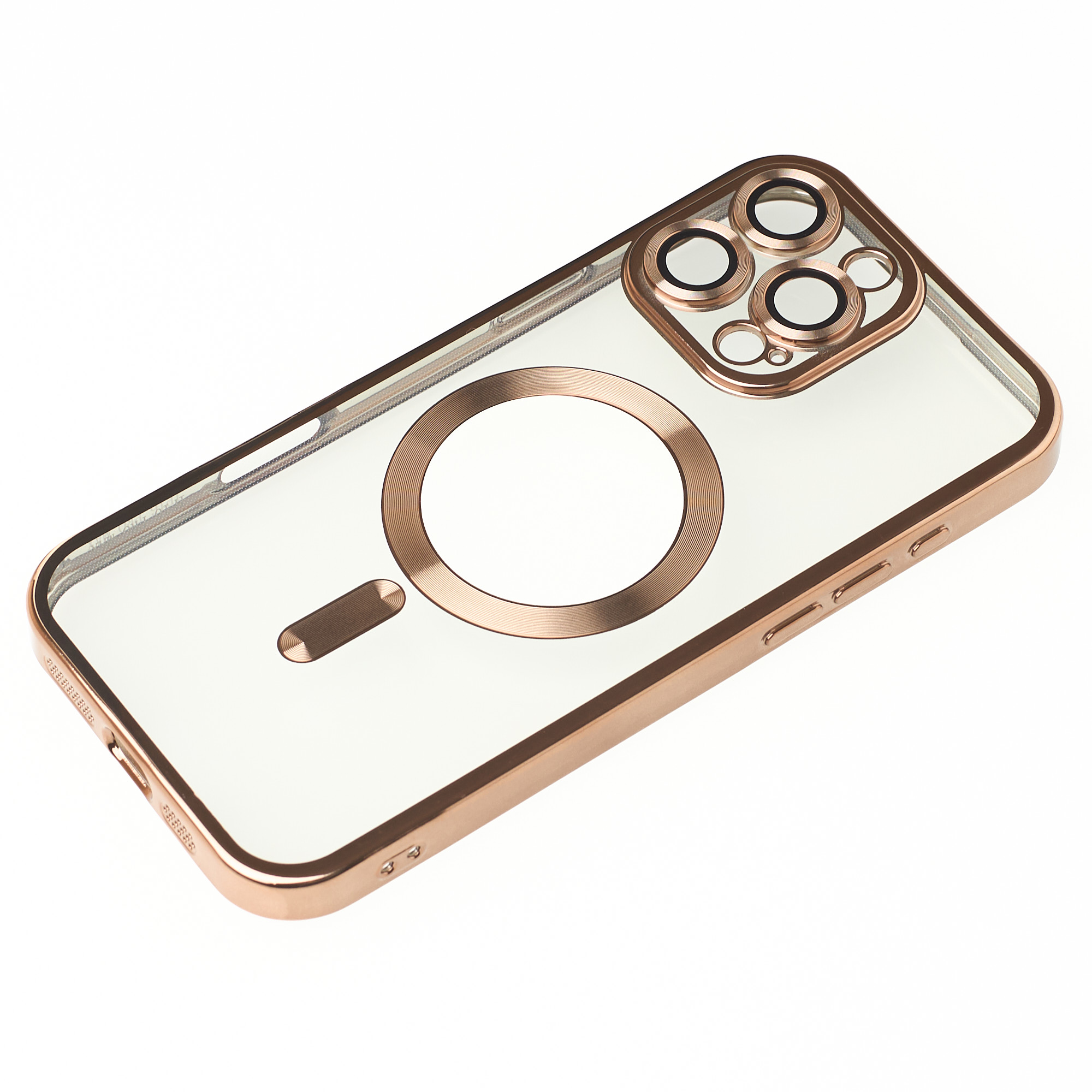 Силиконовый чехол MagSafe SHINING MATTE для iPhone 16 Pro Max desert titanium