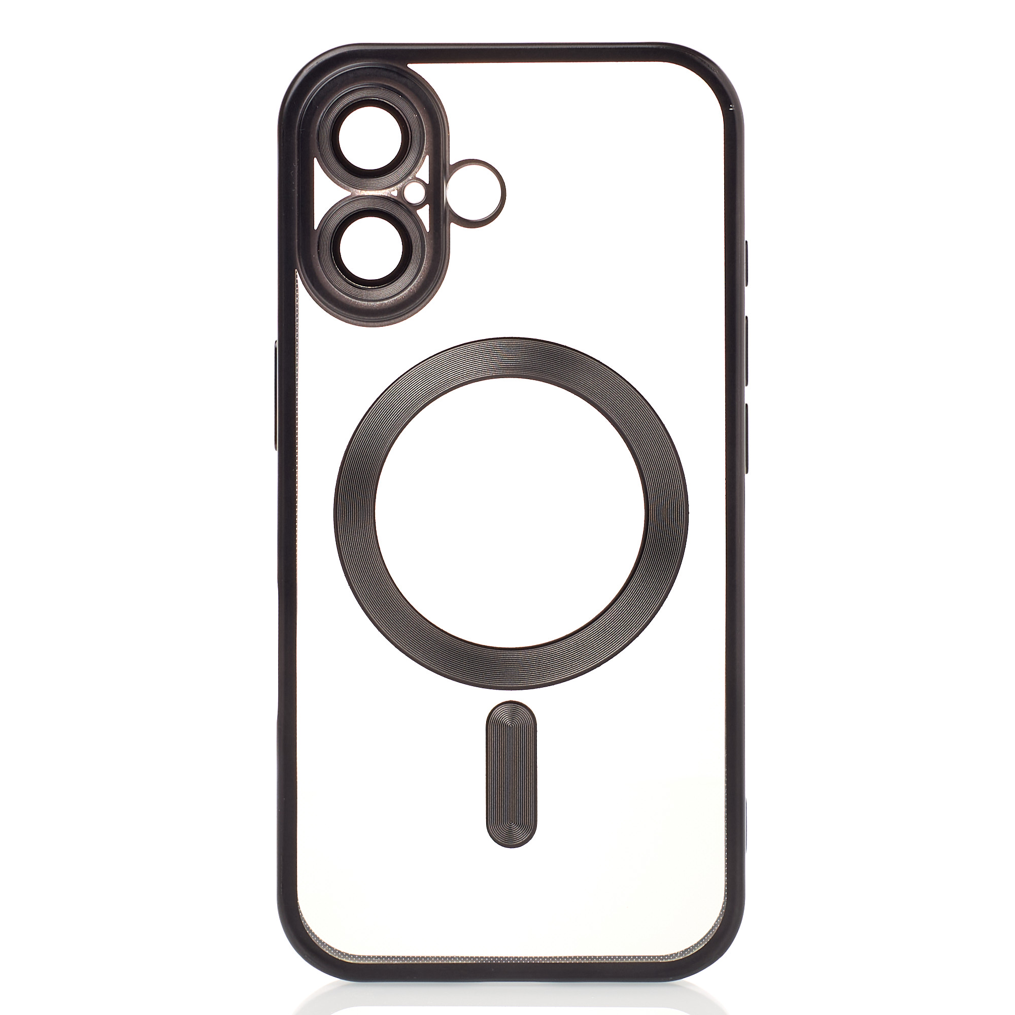Силиконовый чехол MagSafe SHINING MATTE для iPhone 16 black