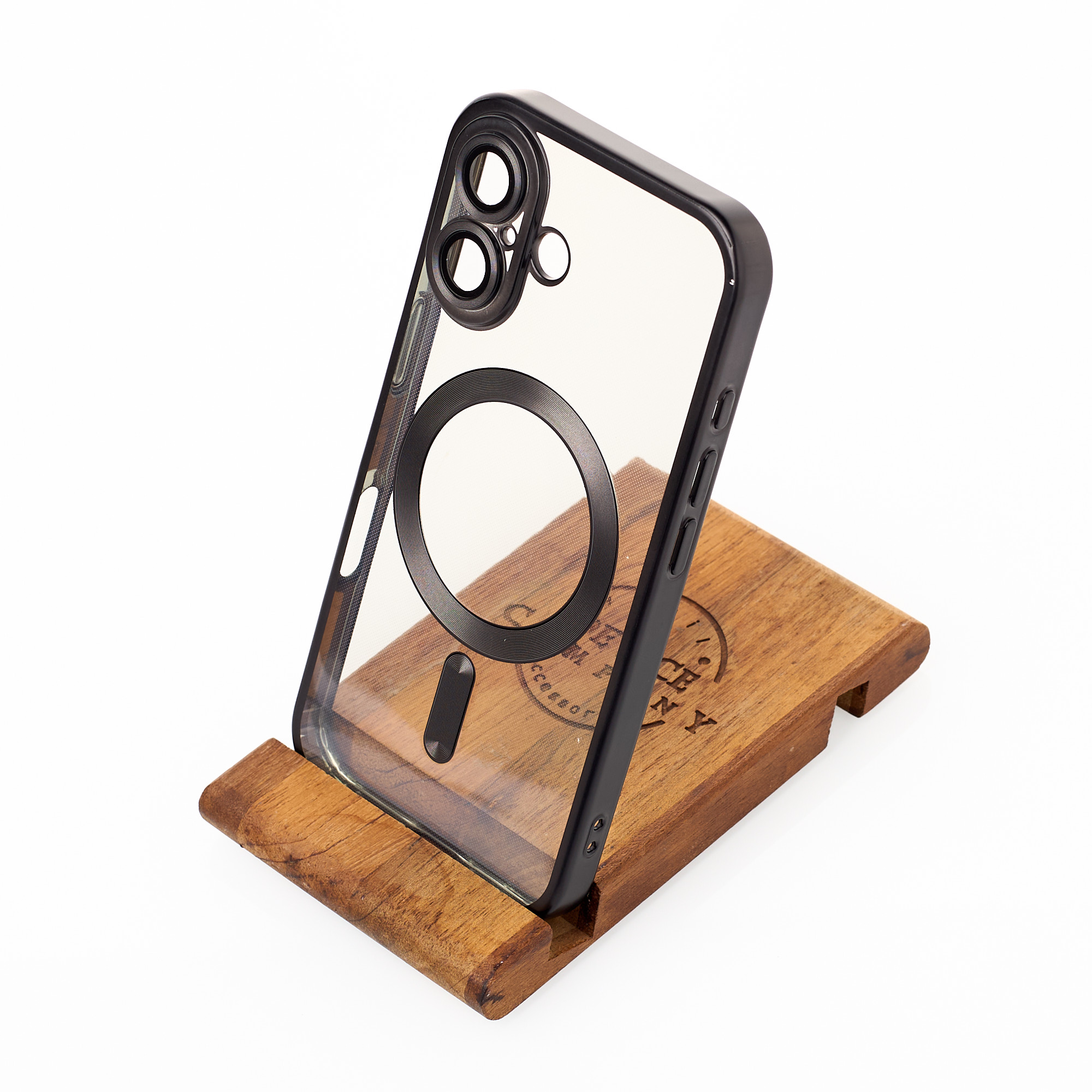 Силиконовый чехол MagSafe SHINING MATTE для iPhone 16 black