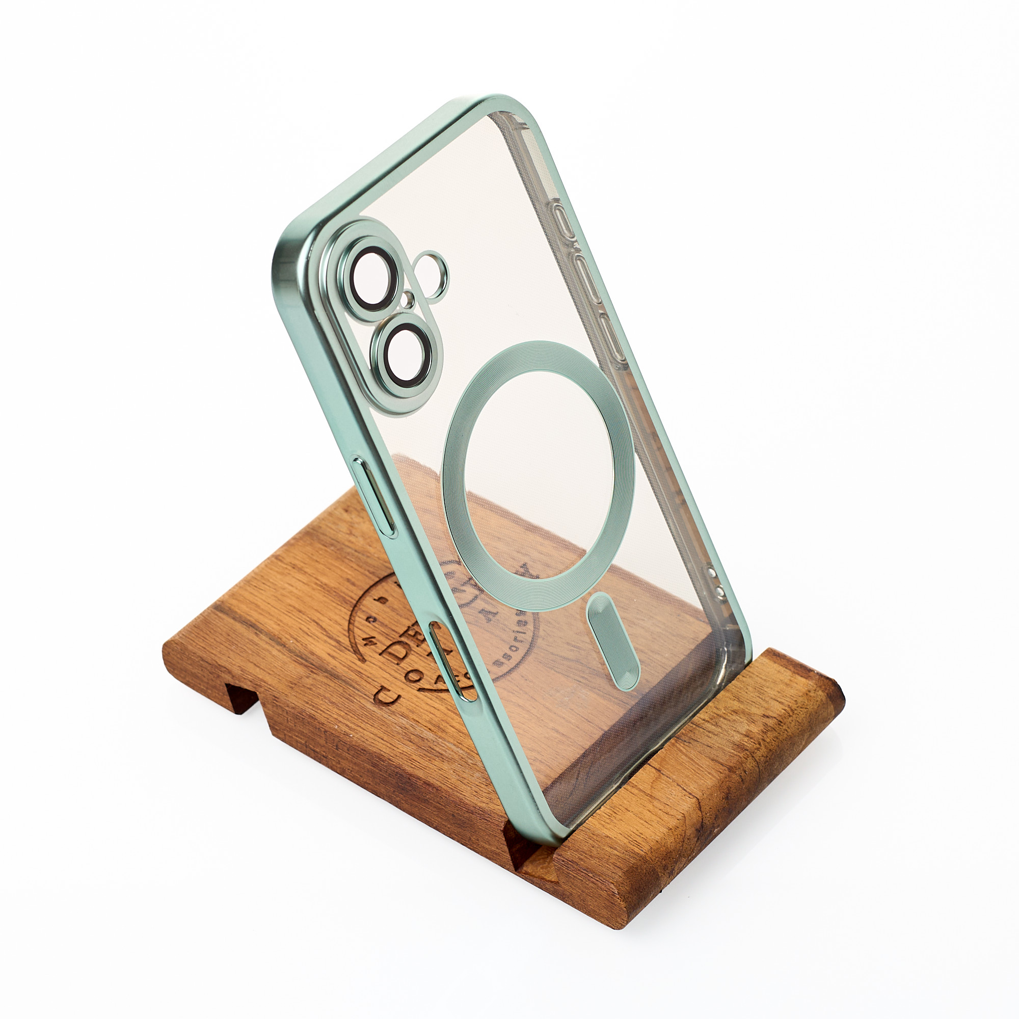 Силиконовый чехол MagSafe SHINING MATTE для iPhone 16 mint