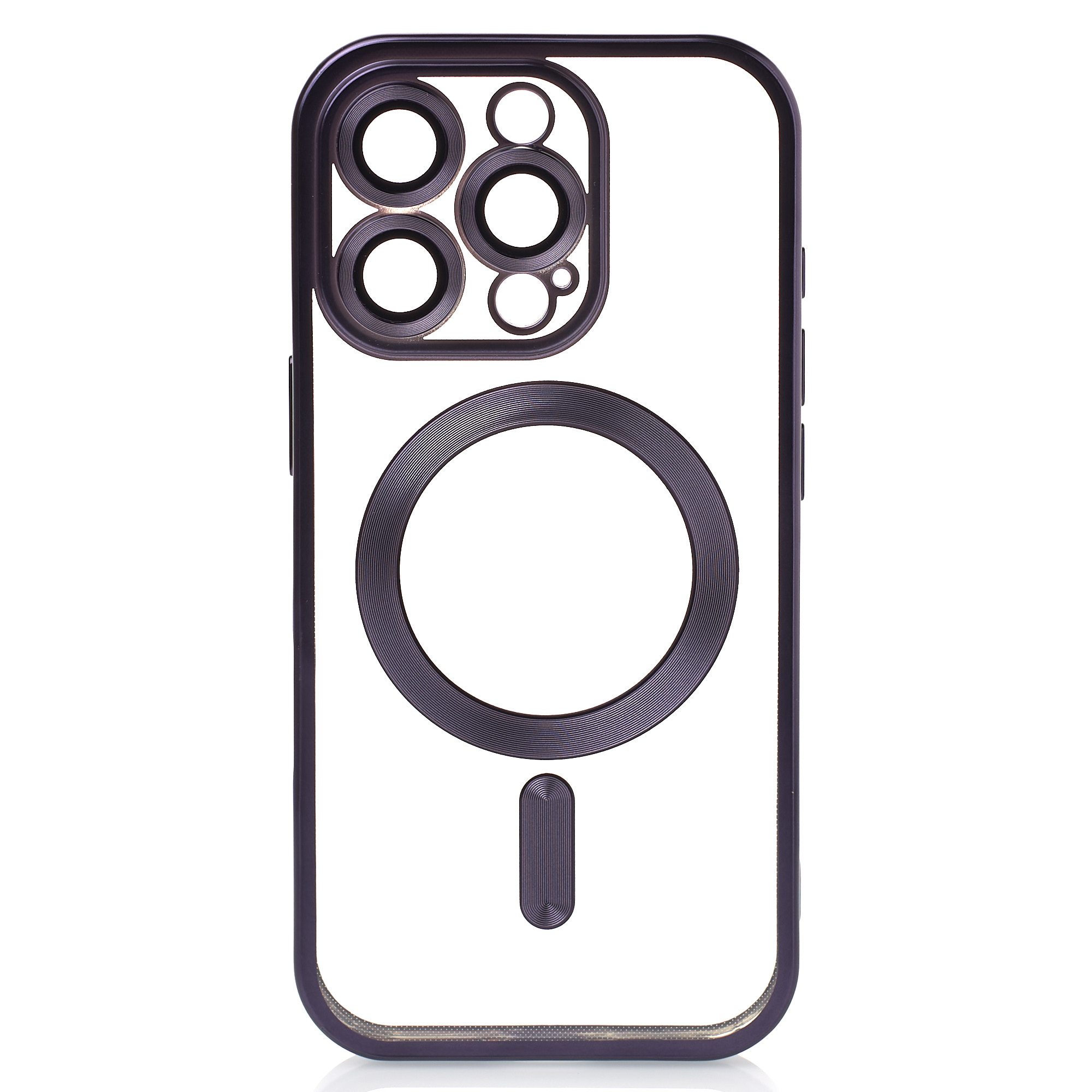 Силиконовый чехол MagSafe SHINING MATTE для iPhone 16 Pro Max deep purple
