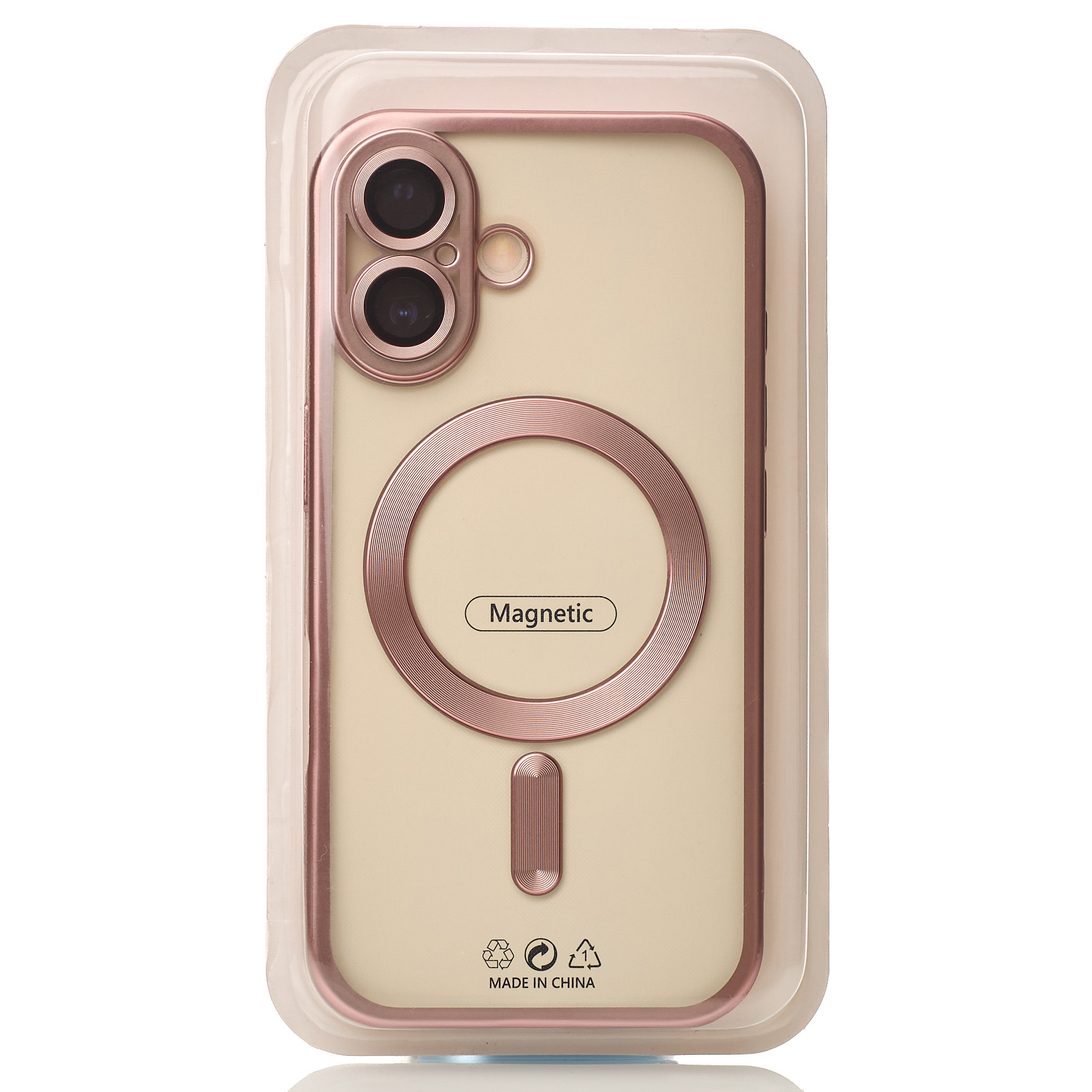 Силиконовый чехол MagSafe SHINING MATTE для iPhone 16 Plus pink