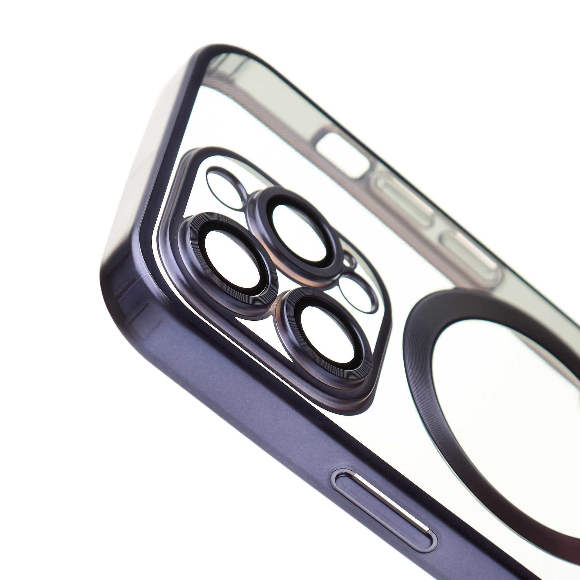 Силиконовый чехол MagSafe SHINING MATTE для iPhone 15 Pro deep purple