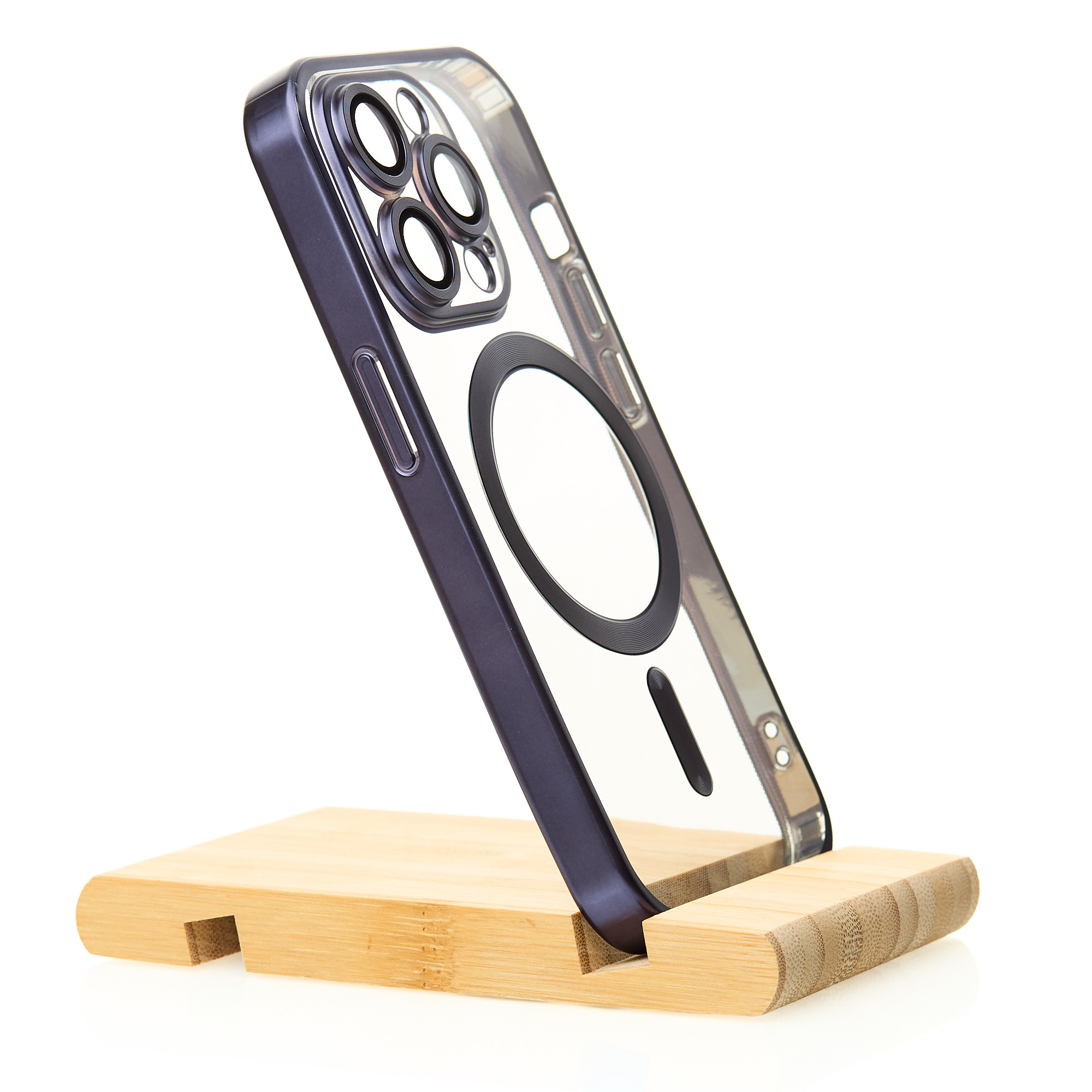 Силиконовый чехол MagSafe SHINING MATTE для iPhone 12 Pro Max deep purple