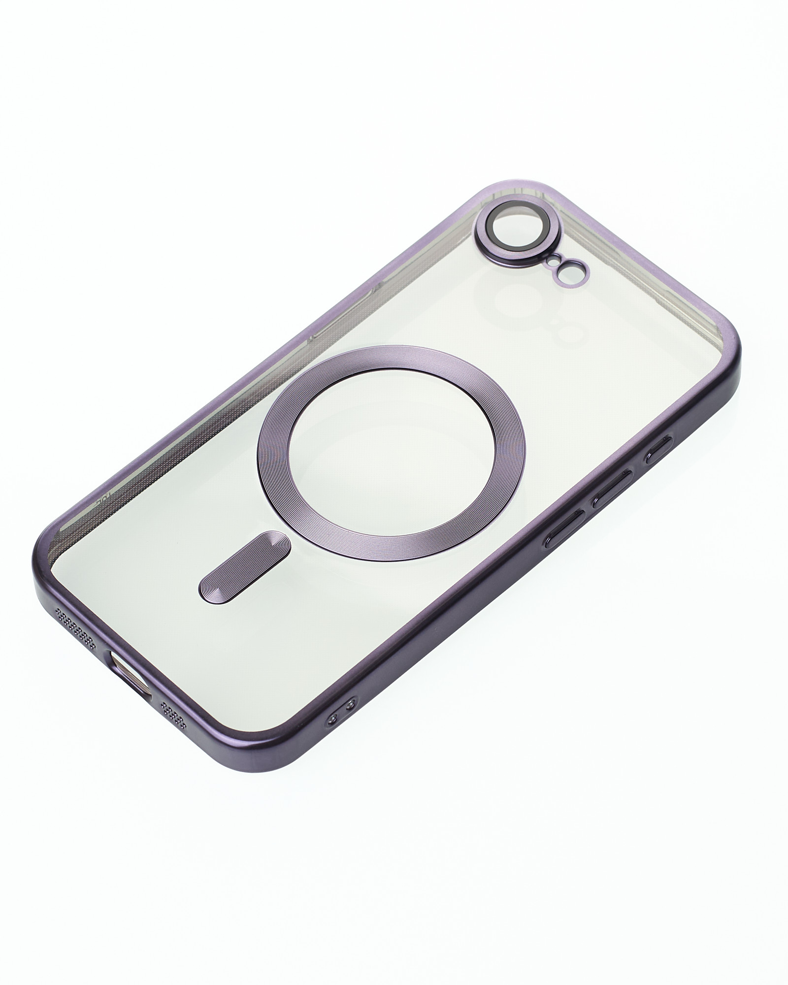 Силиконовый чехол MagSafe SHINING MATTE для iPhone 16E deep purple